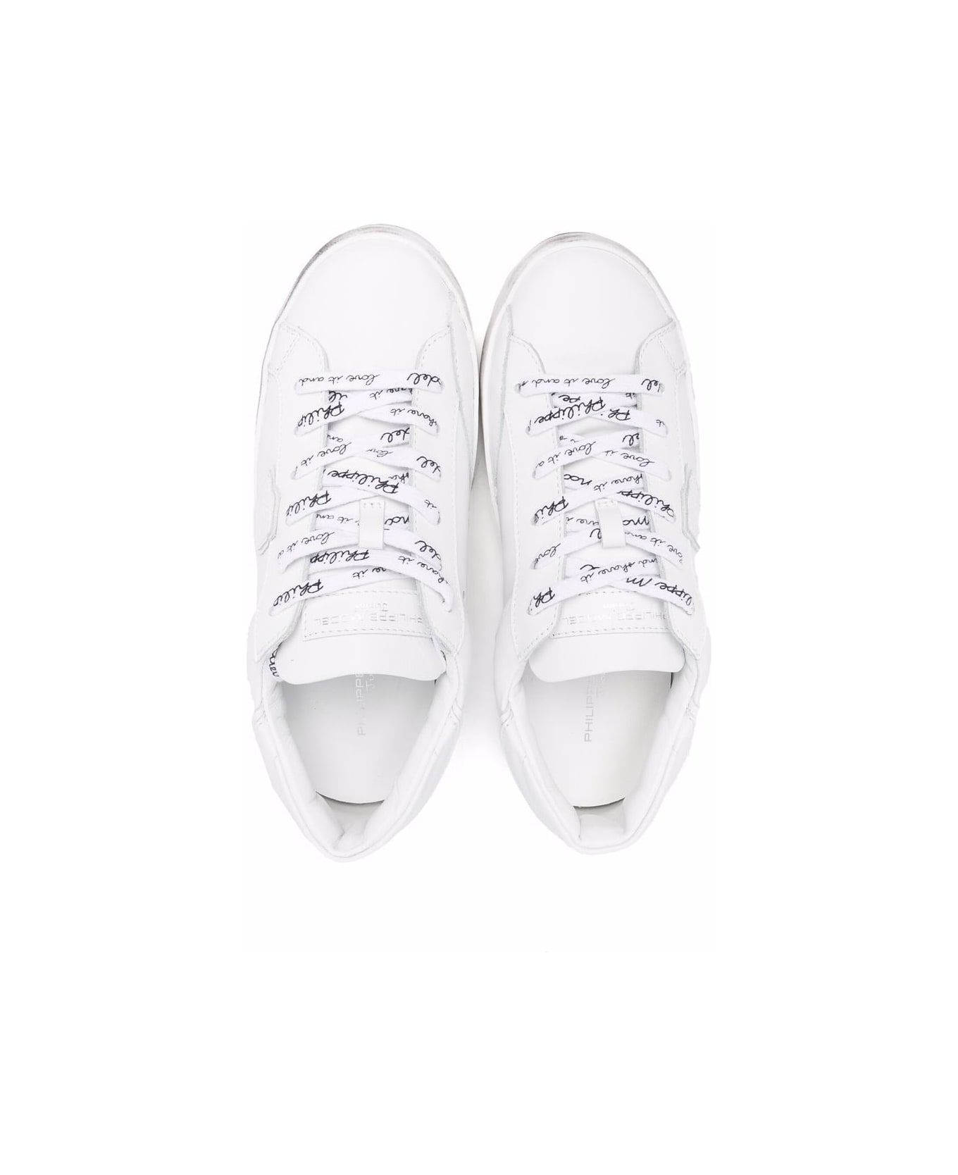 Philippe Model Sneakers With Application - White
