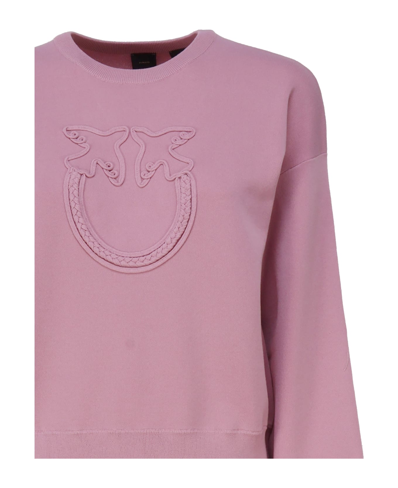 Pinko Sweater With Logo - Pink