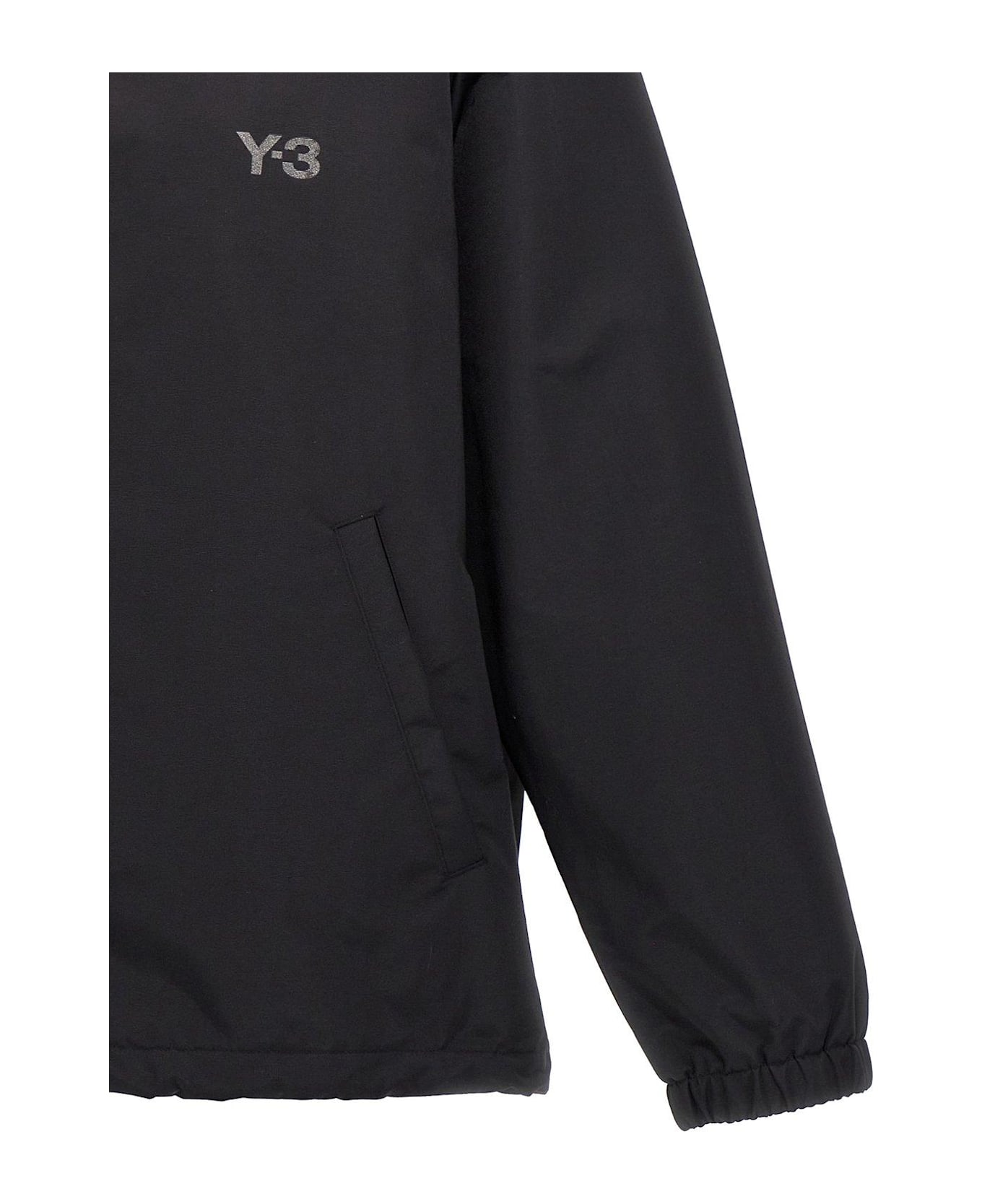 Y-3 Bird Printed Shirt Jacket - BLACK