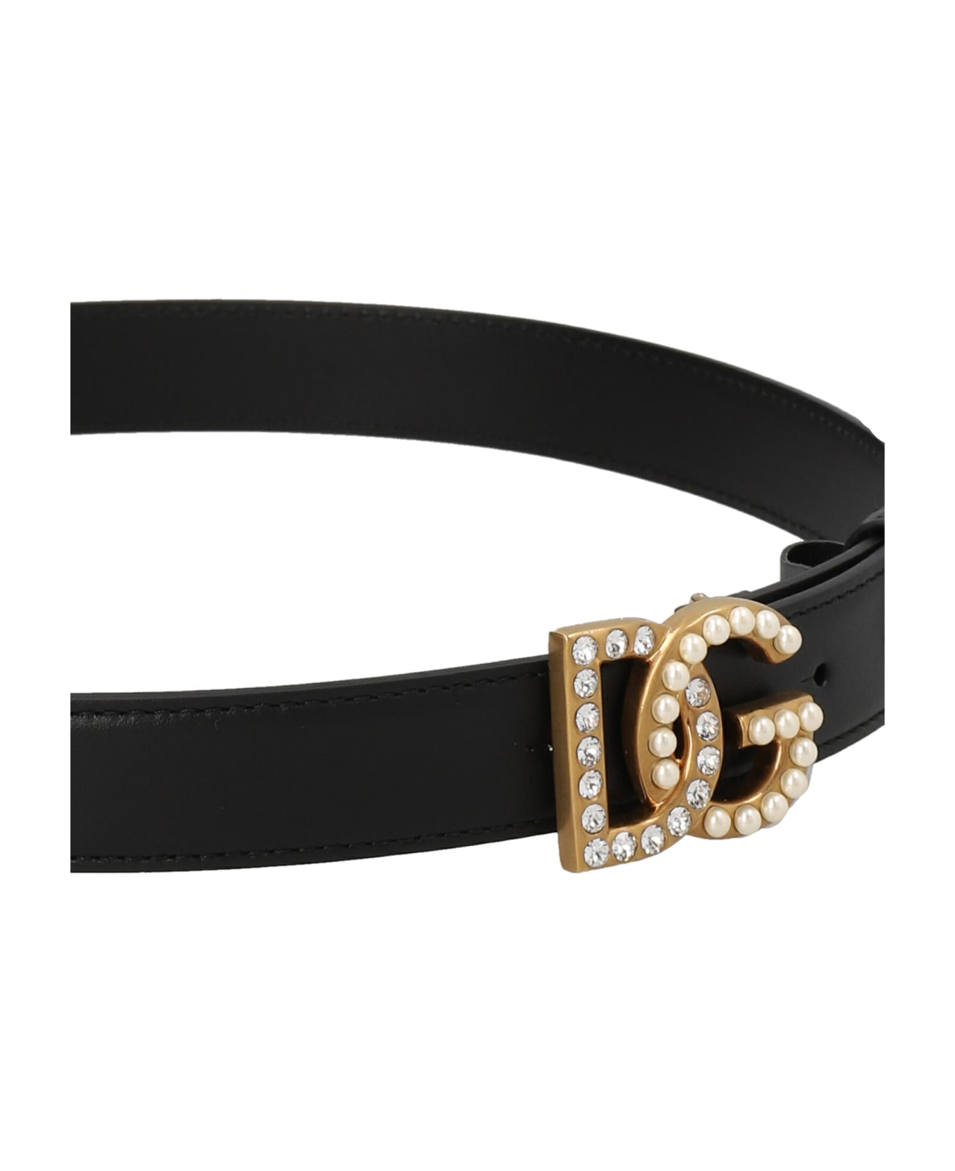 Dolce & Gabbana Logo Buckle Belt - Black   ベルト