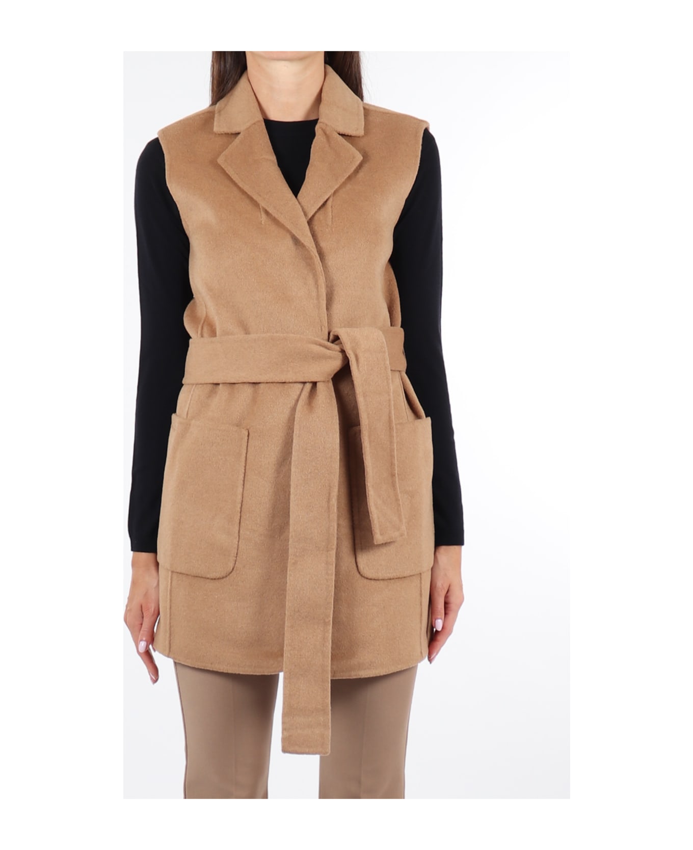 Michael Kors Belted Blazer Vest Jacket | italist