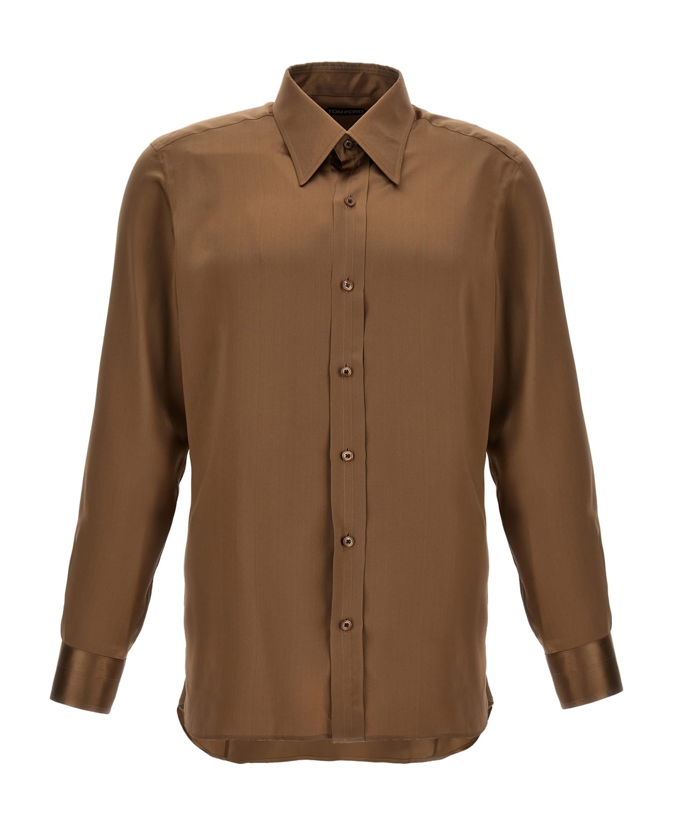 Tom Ford Charmeuse Shirt - Brown シャツ