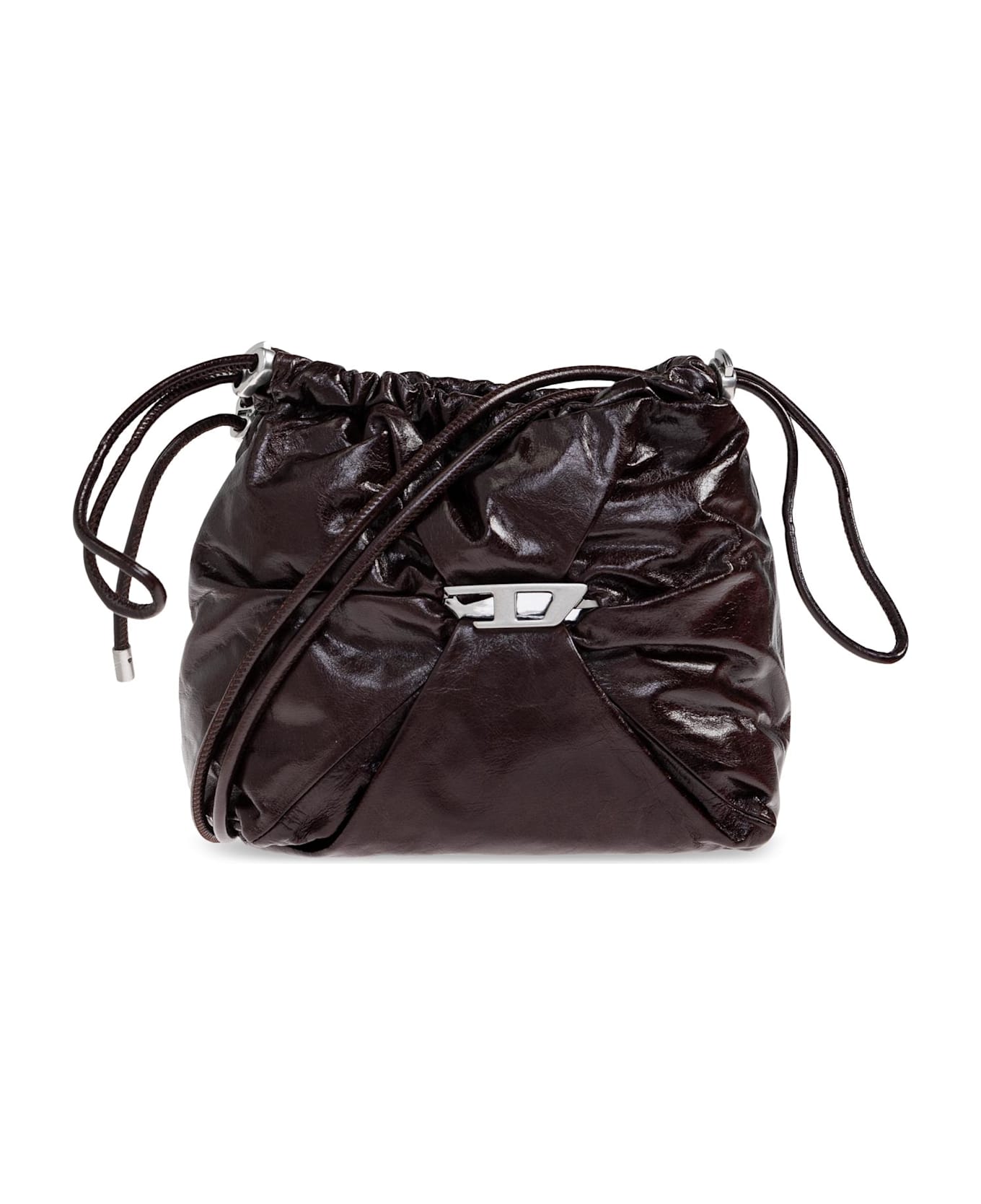 Diesel Shoulder Bag `scrunch-d Bucke` - Brown