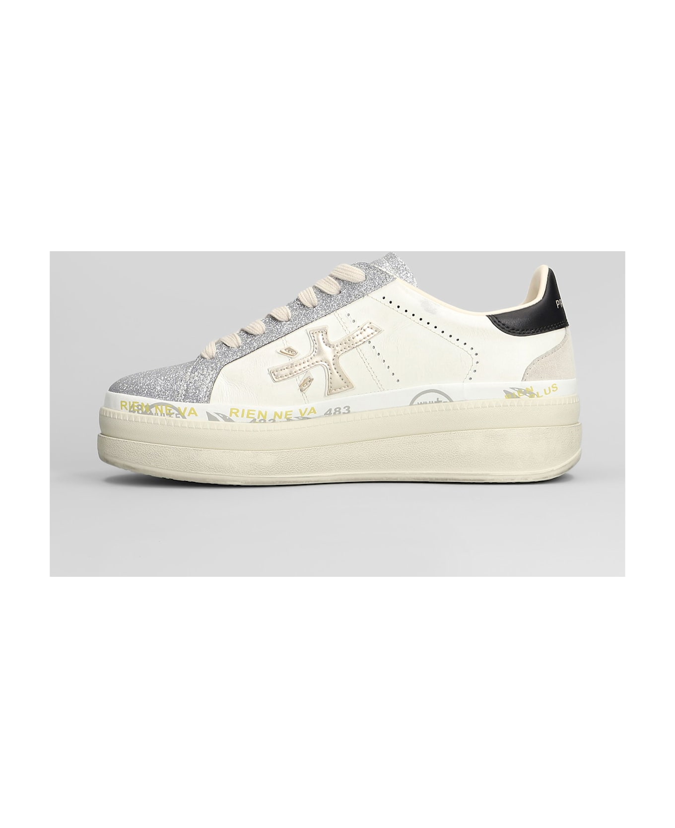 Premiata Claudia Sneakers In White Leather - white