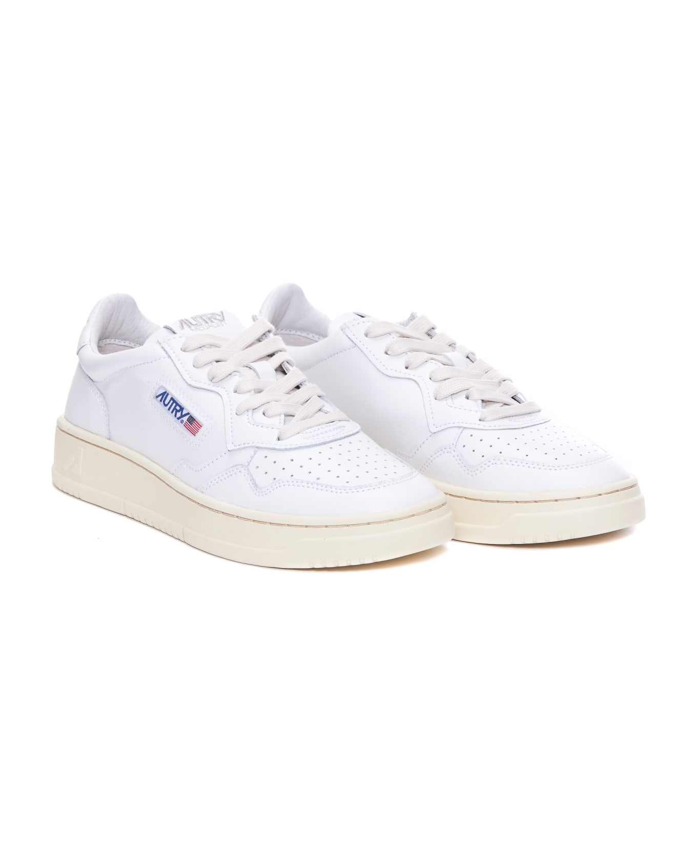 Autry Low Medialist Sneakers - Leather White