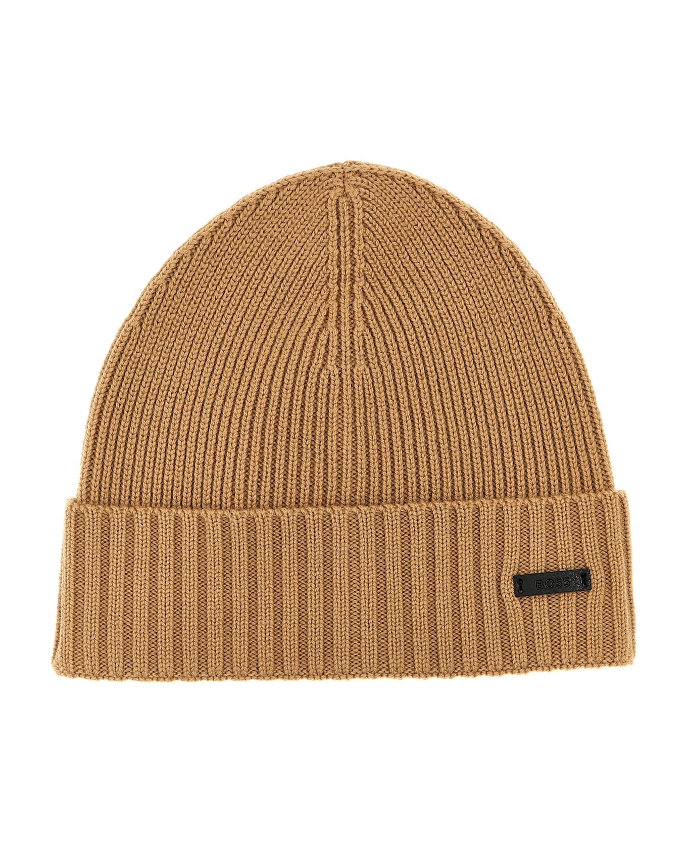 Hugo Boss Ribbed Cap - Medium Beige