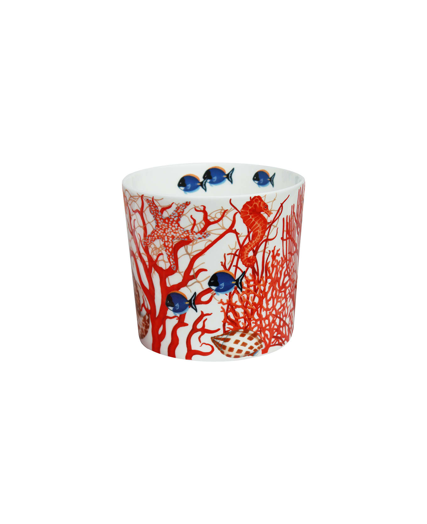 Taitù Large Cachepot - Mare Collection - Coral Red