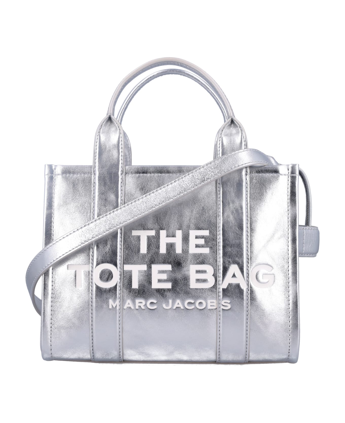 Marc Jacobs The Small Tote - METALLIC SILVER
