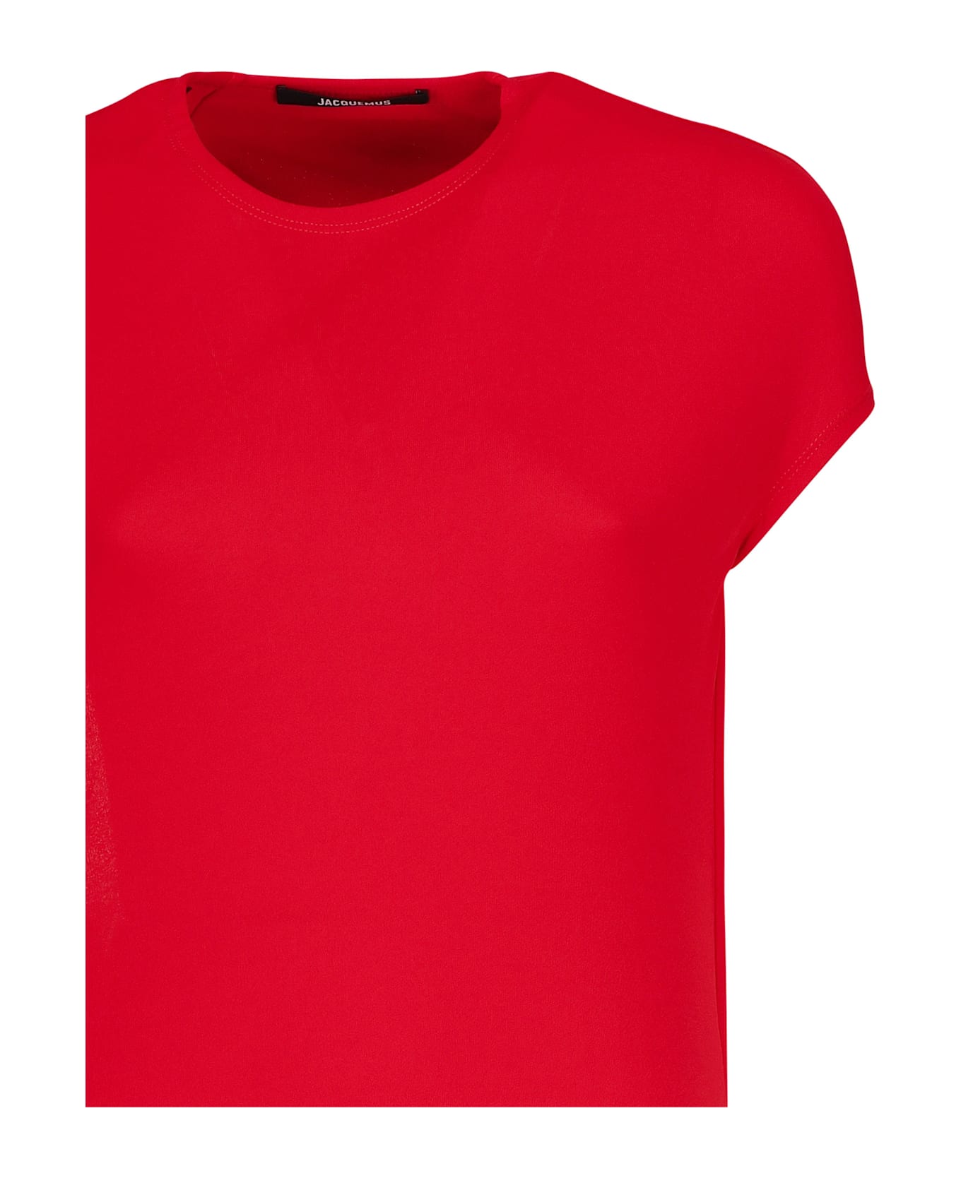 Jacquemus Drape Detailed Dress - Red