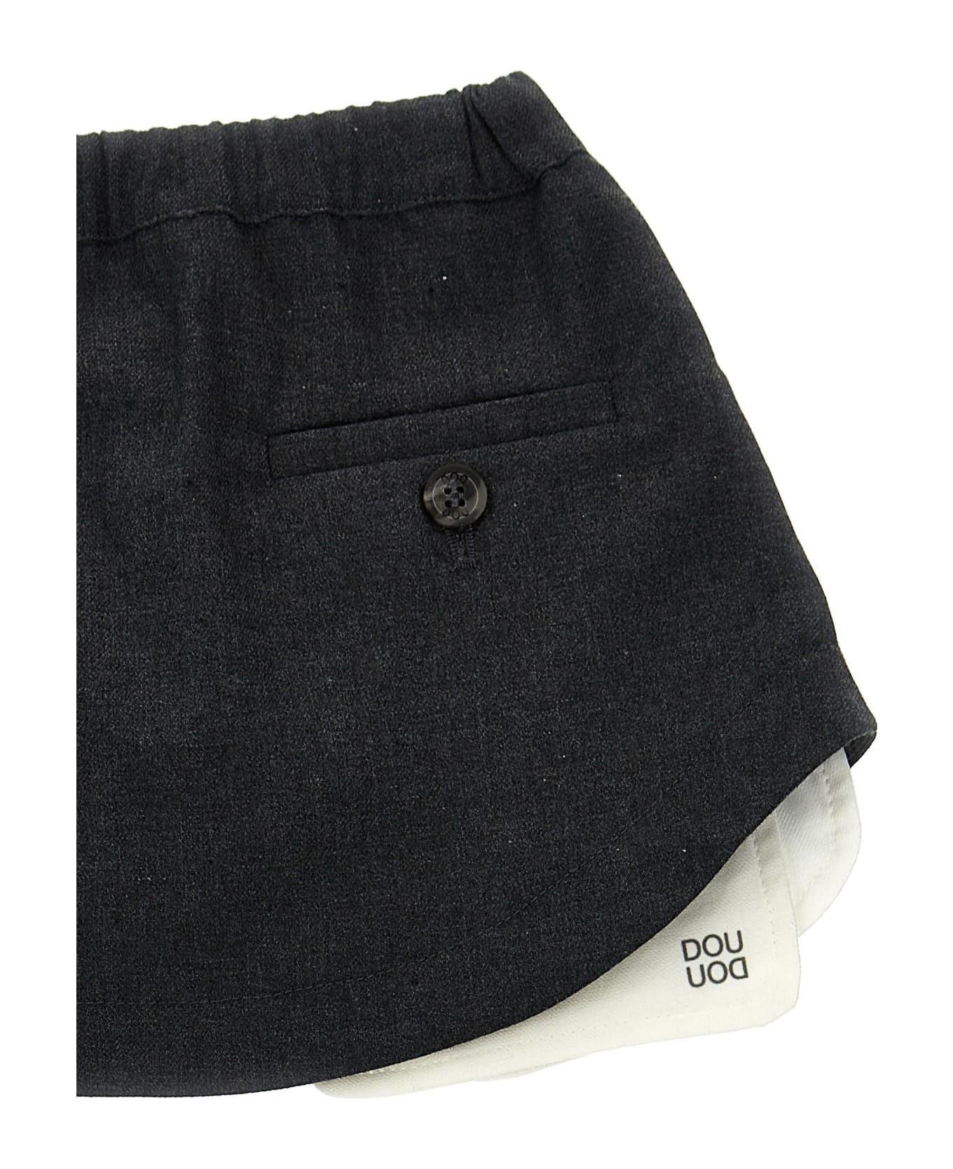 Douuod Mini Pocket Skirt - Gray