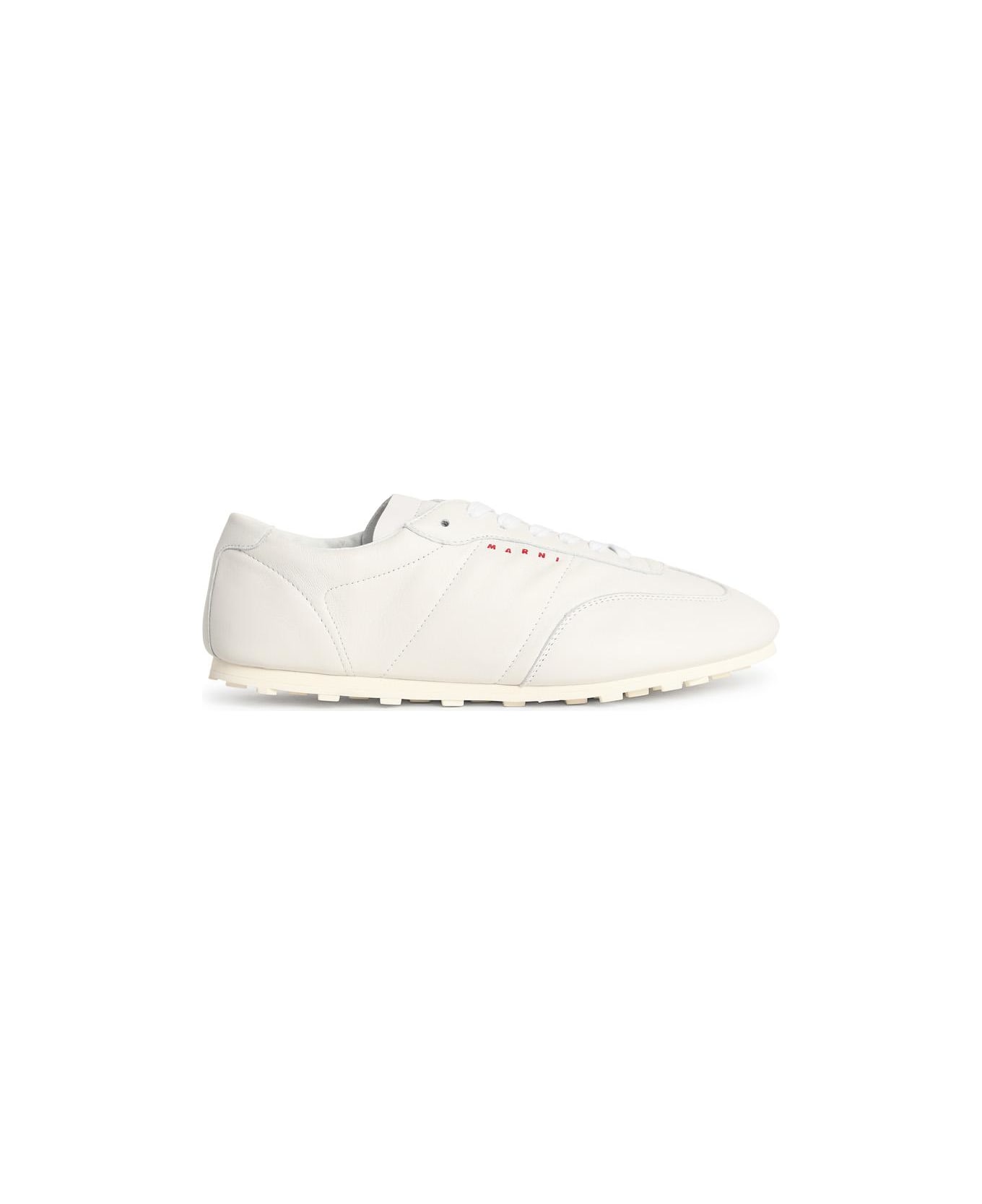 Marni White Leather Sneakers - White