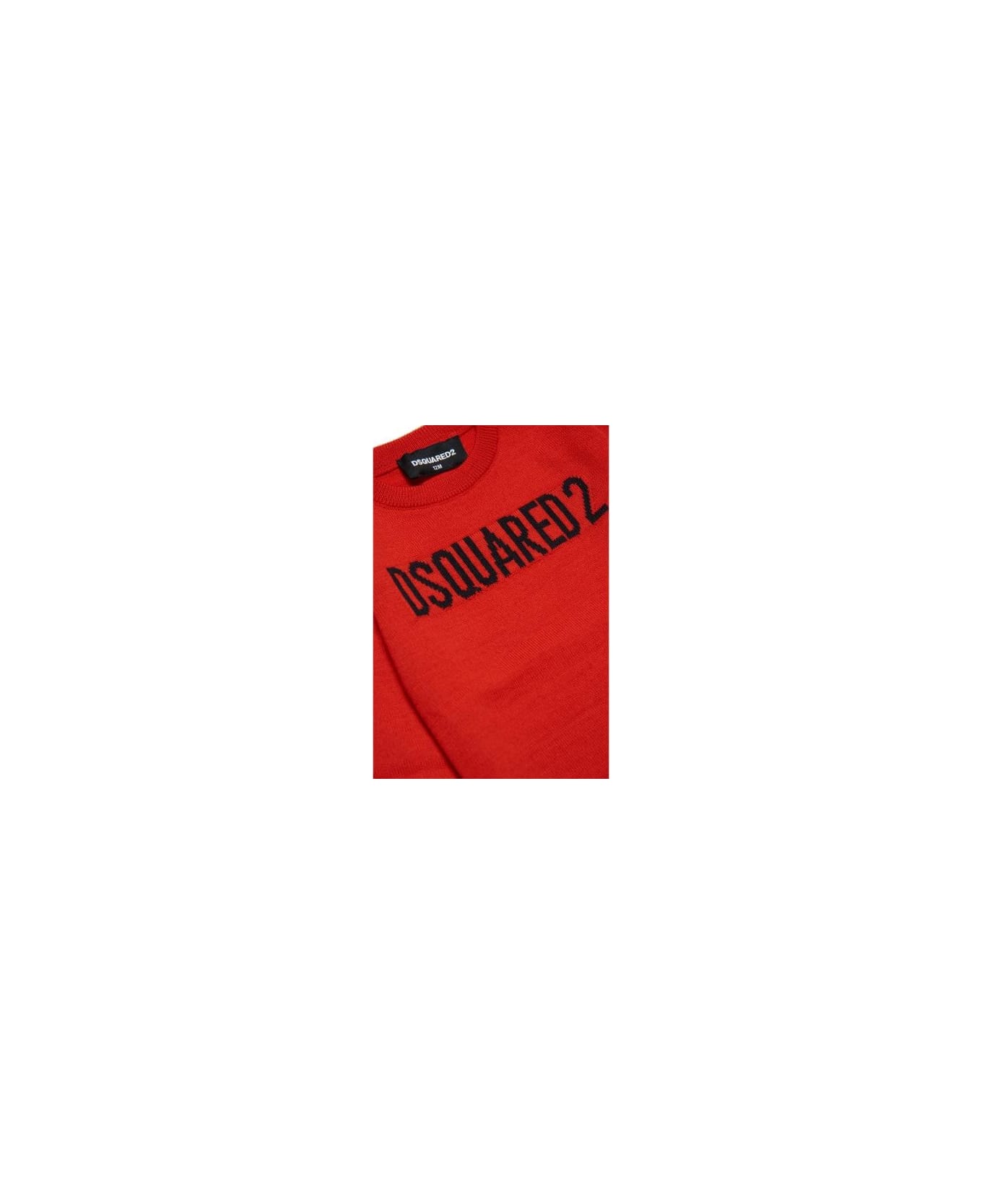 Dsquared2 Intarsia Sweater - Red