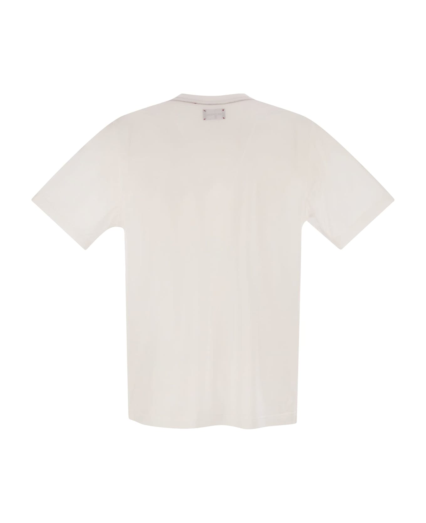 Kiton Cotton T-shirt With Logo - White
