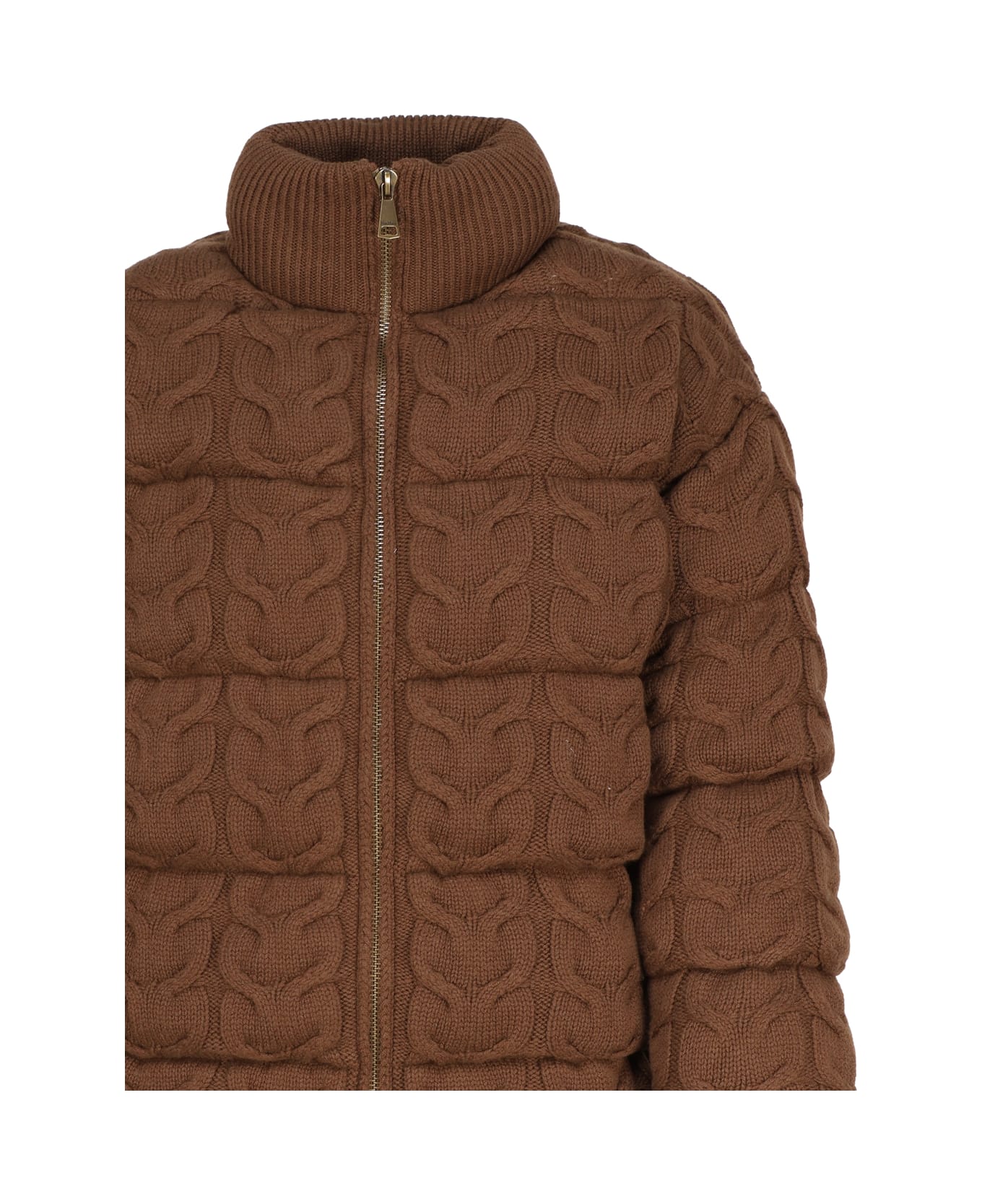 Max Mara Wadding Jacket In Wool - Brown コート