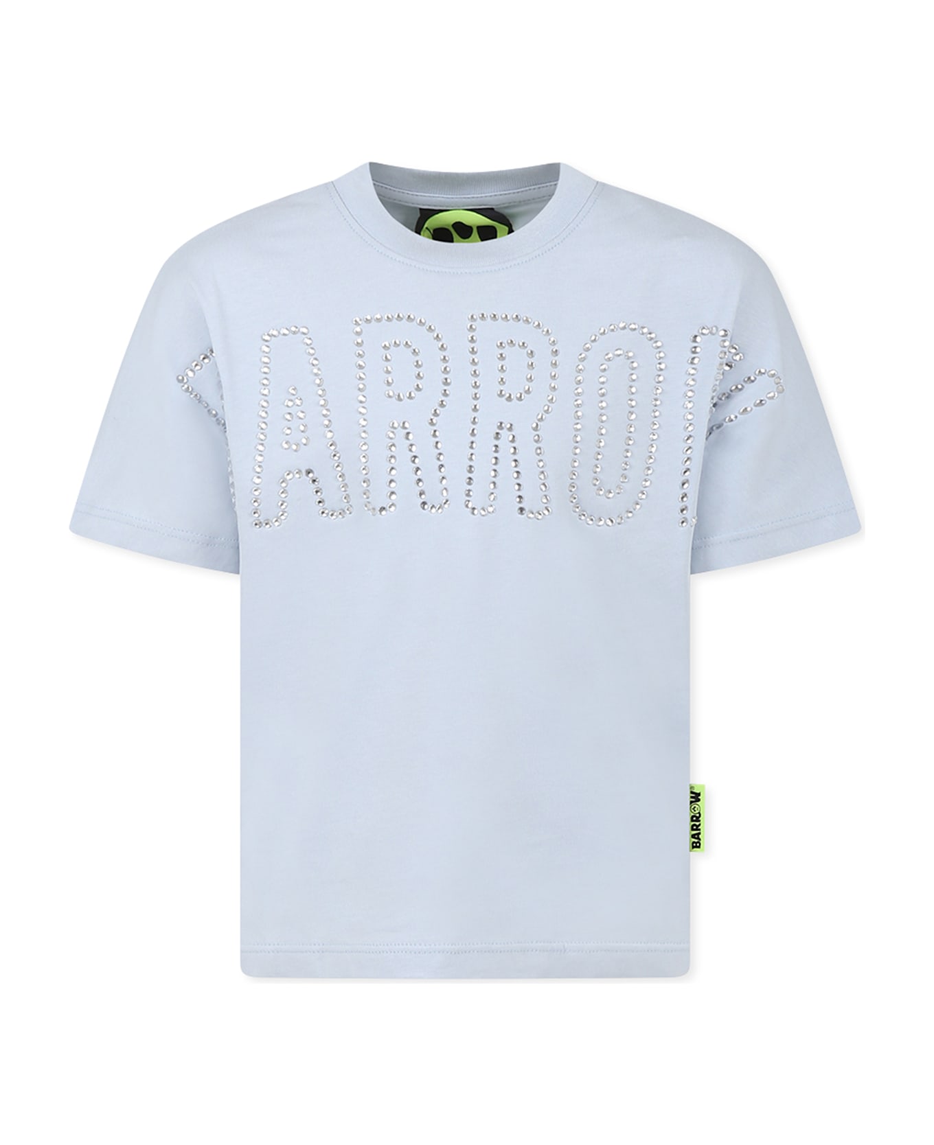 Barrow Light Blue T-shirt For Girl With Logo - Light Blue