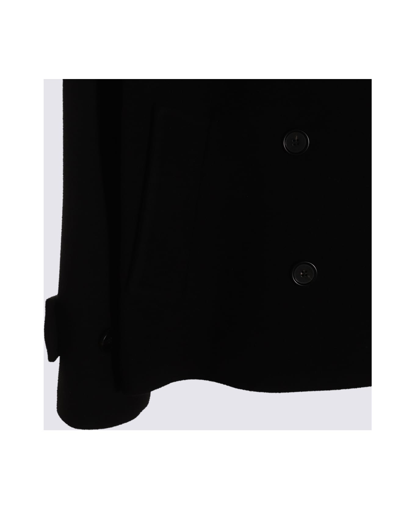 Chloé Black Wool Coat - Black