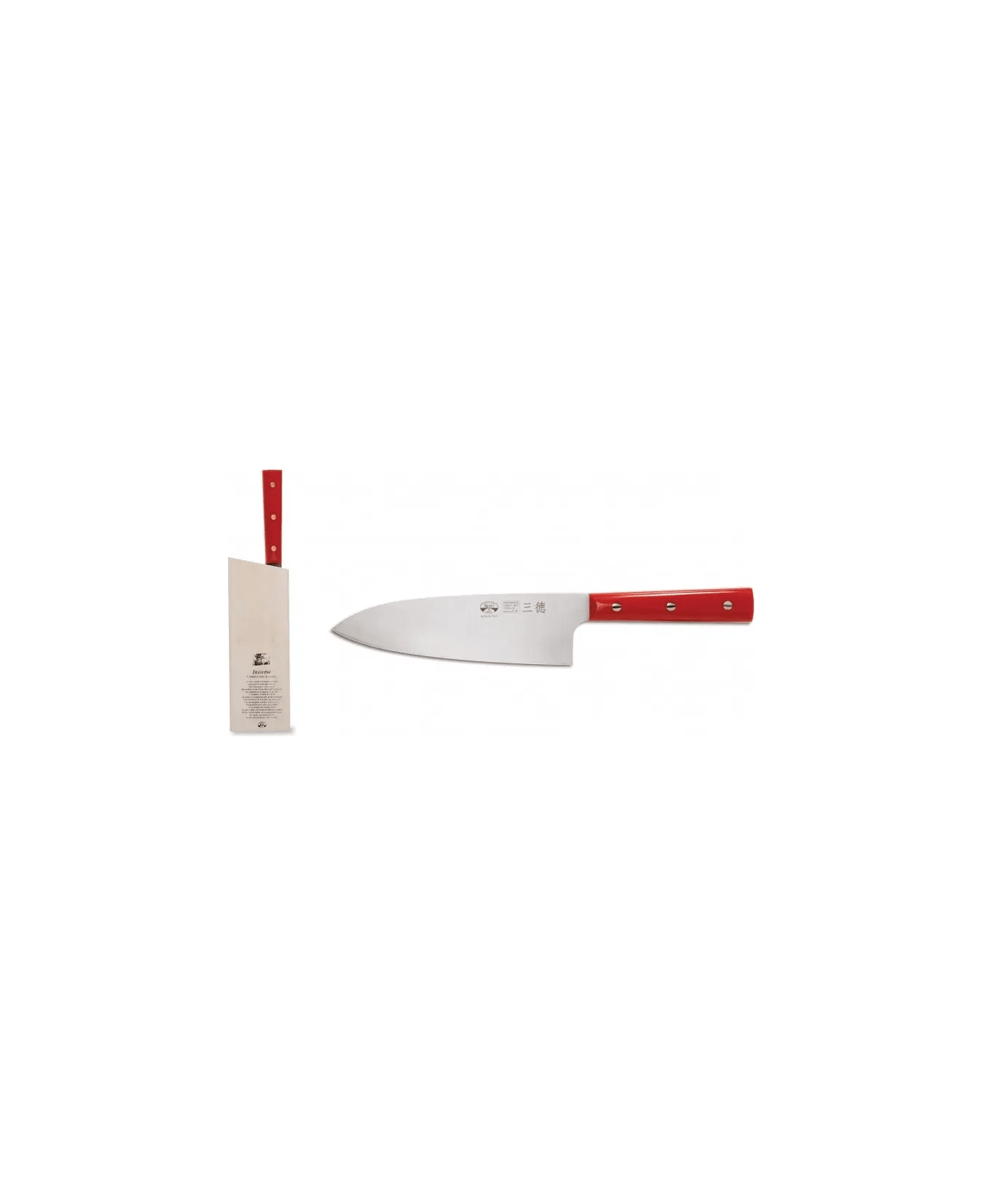 Coltellerie Berti Insieme - Coltello Santoku - Rosso