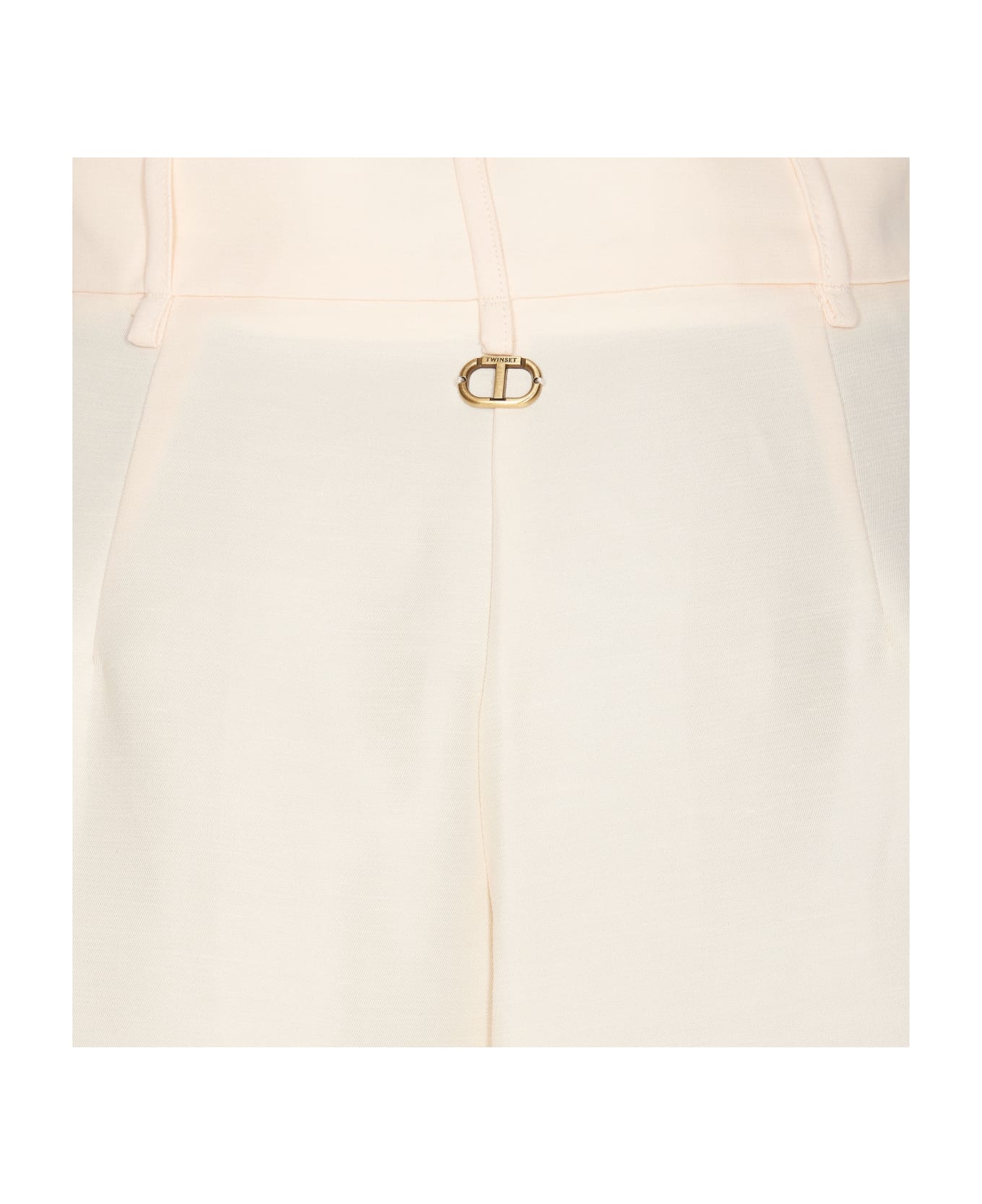 TwinSet Linen Shorts - Beige