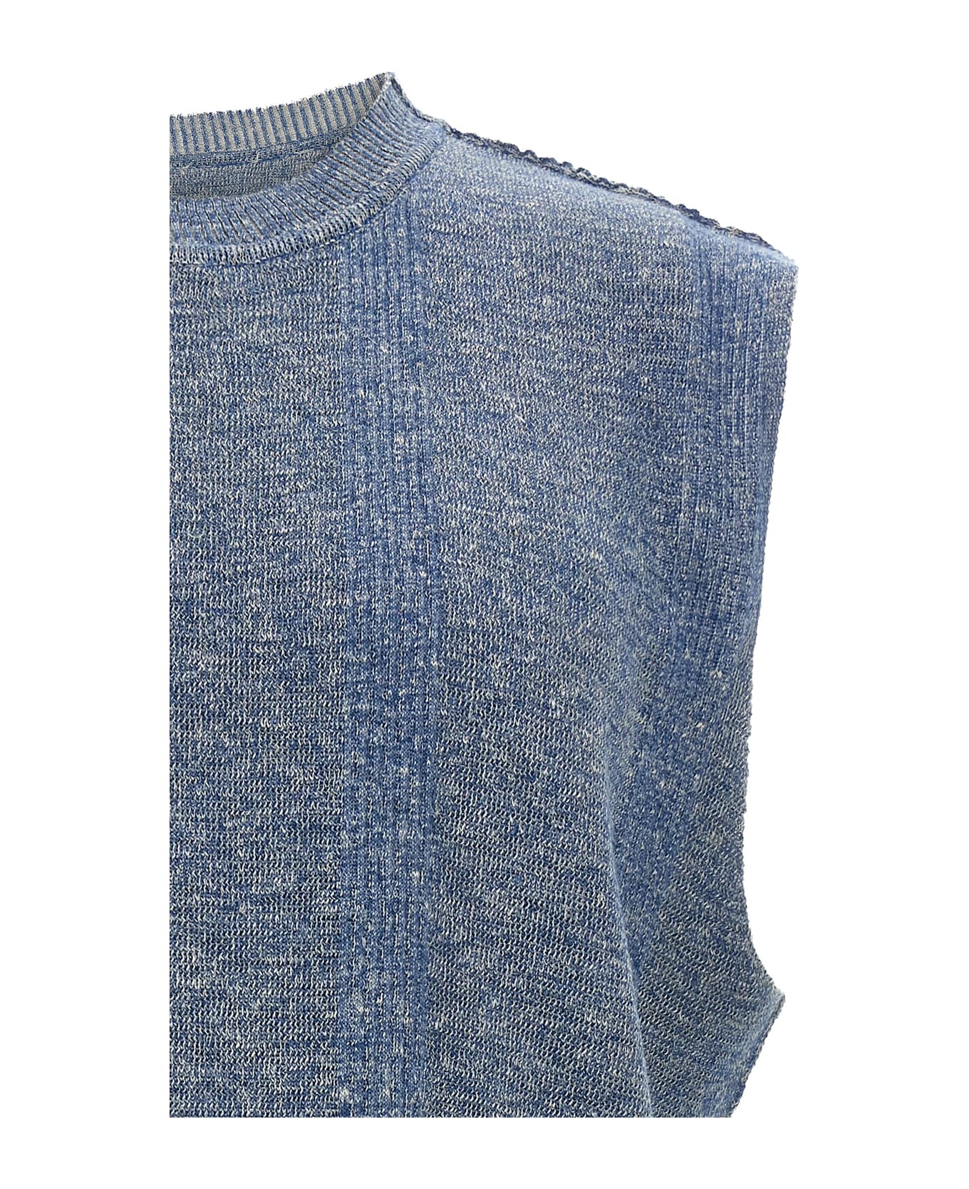 Maison Margiela Melange Vest - Light Blue