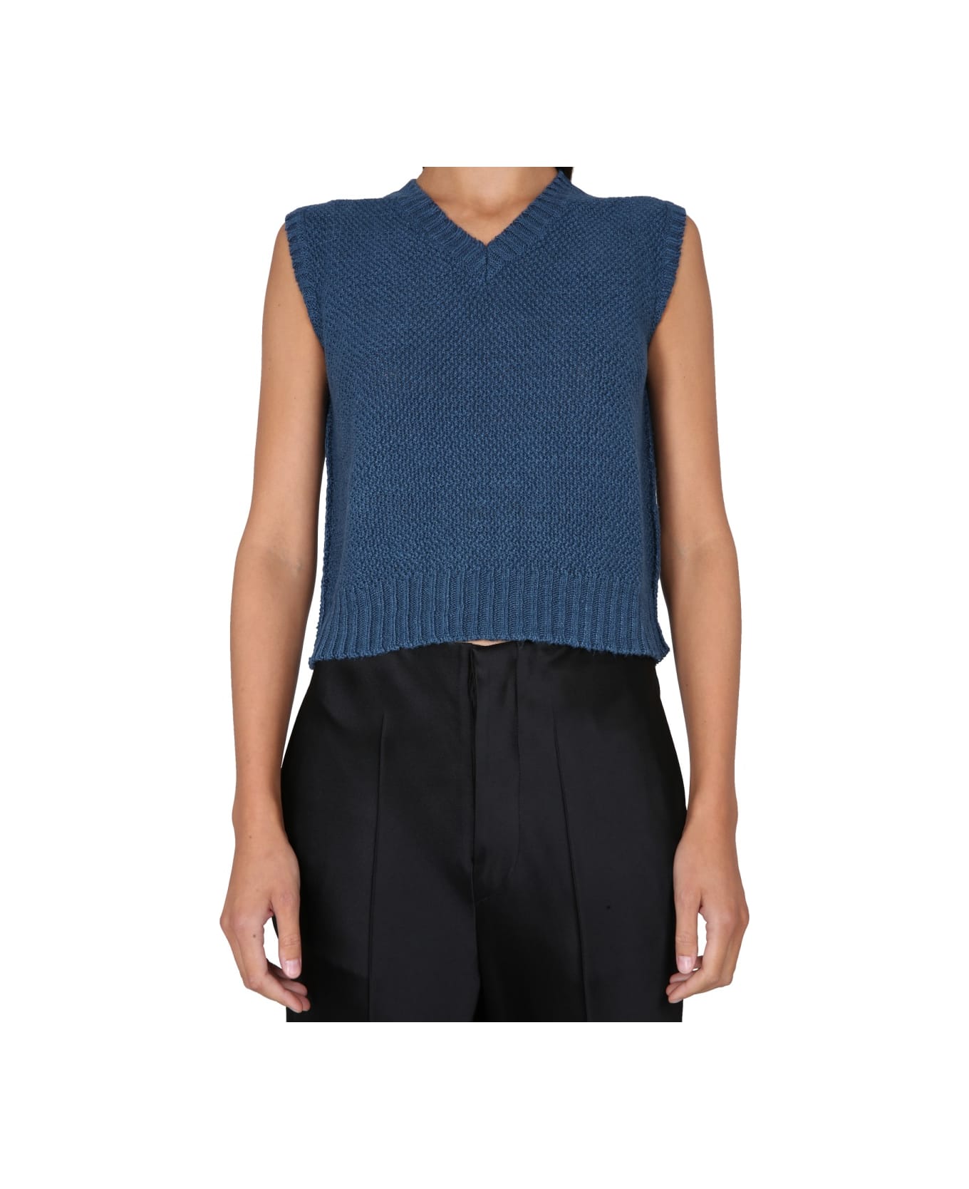 Maison Margiela Basket Stitch Sweatshirt - BLUE