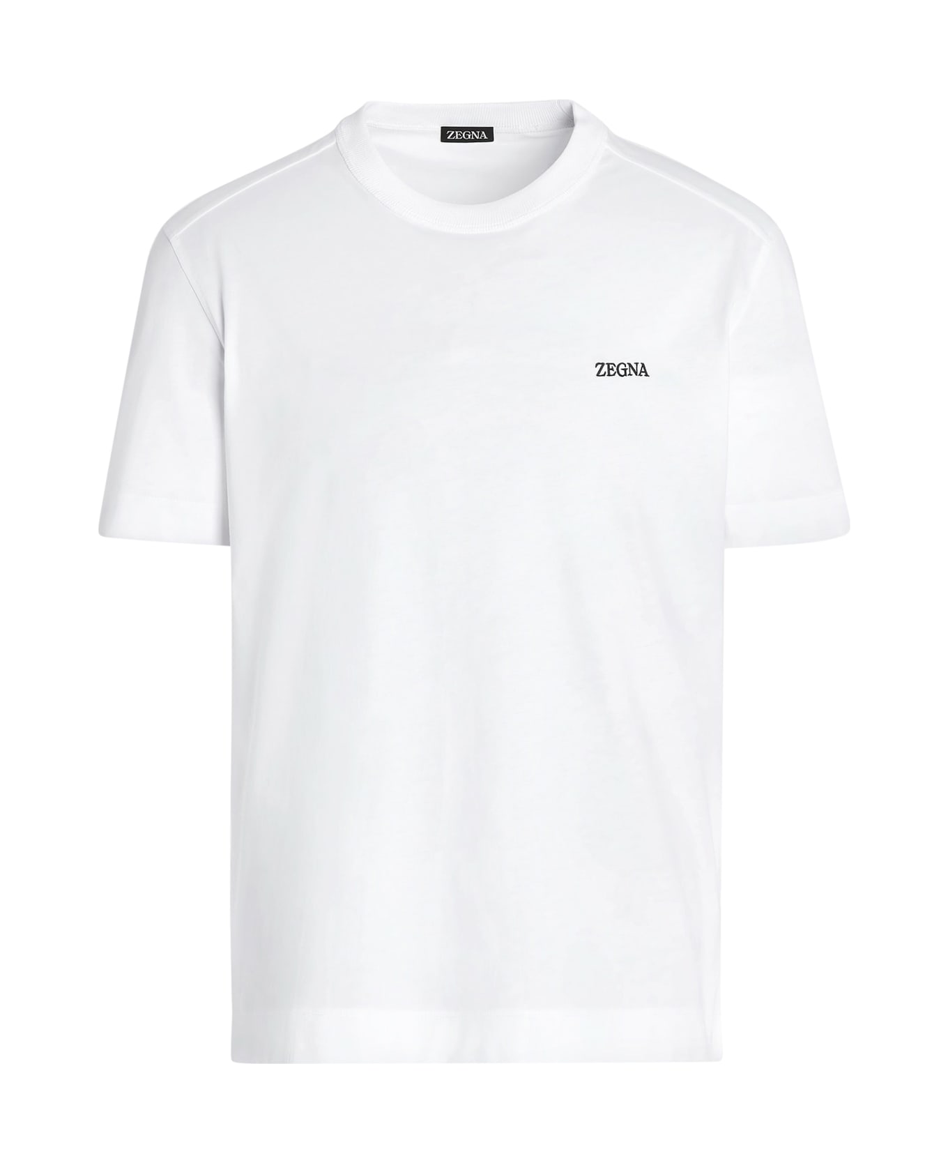 Zegna Pure Cotton Tshirt - Optical White