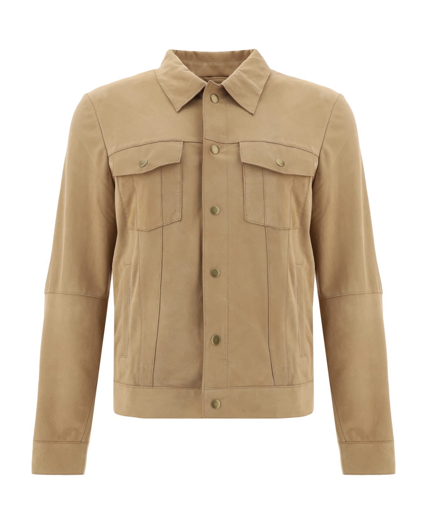 D'Amico Leather Jacket - Suede Beach Beige ジャケット