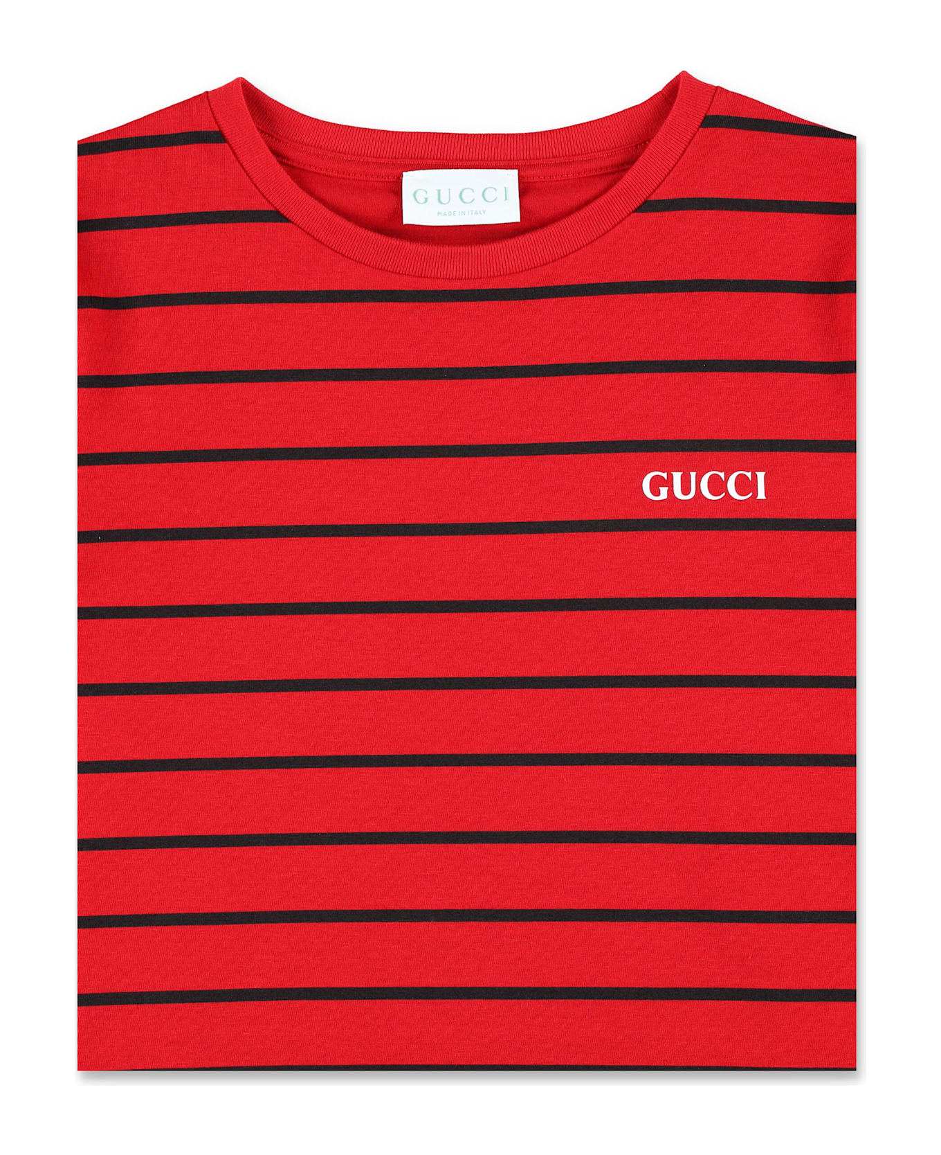 Gucci Kid - Printed Cotton T-shirt - RED