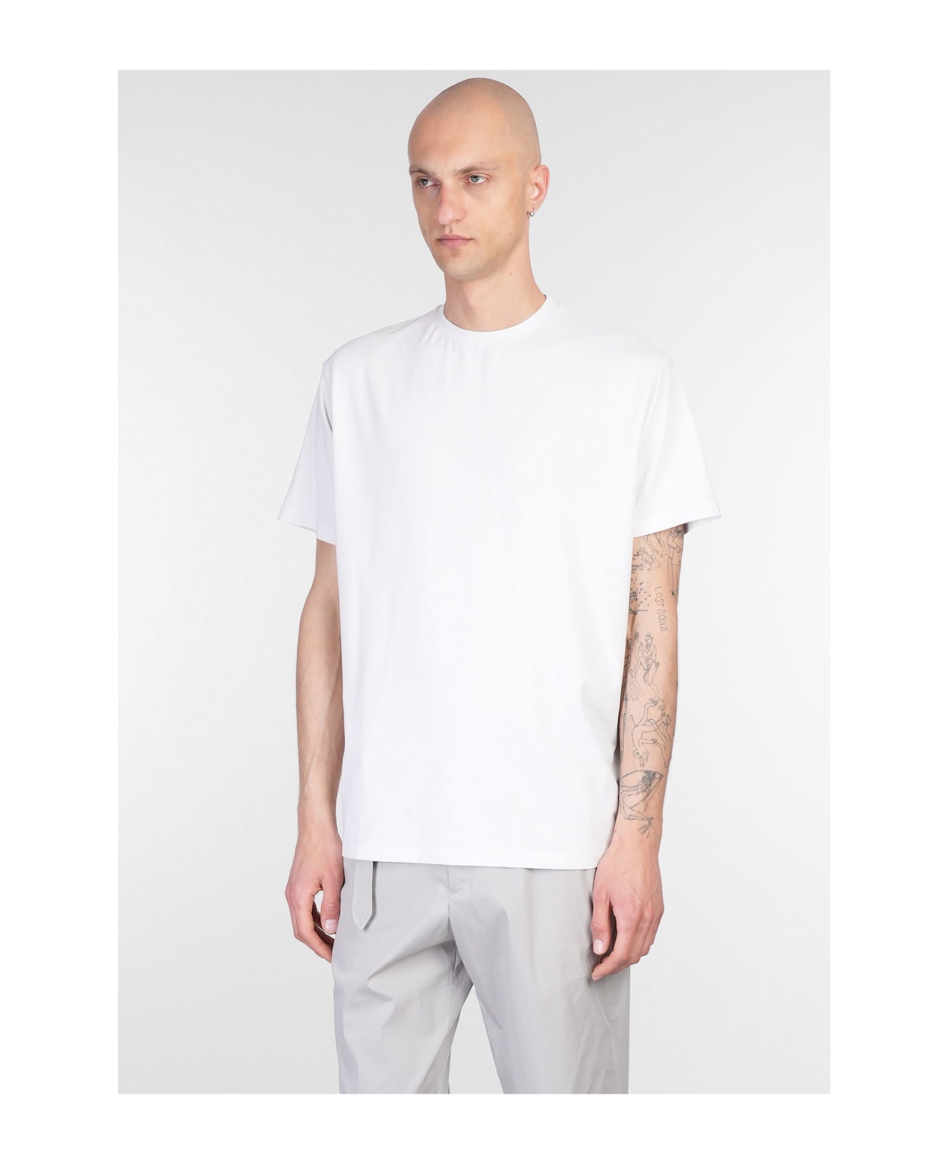 Low Brand B150 T-shirt In Grey Cotton - grey