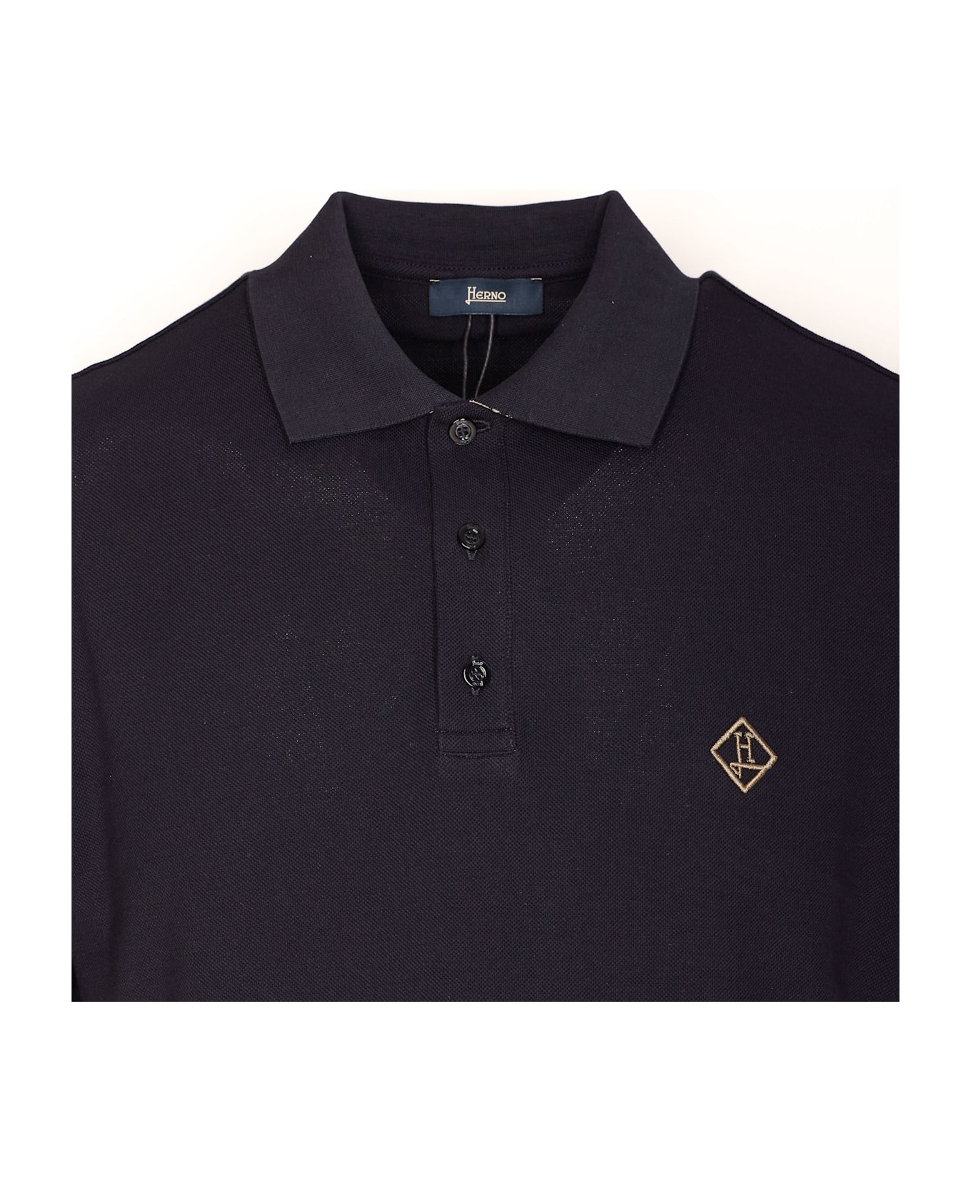 Herno Logo Polo - Blue