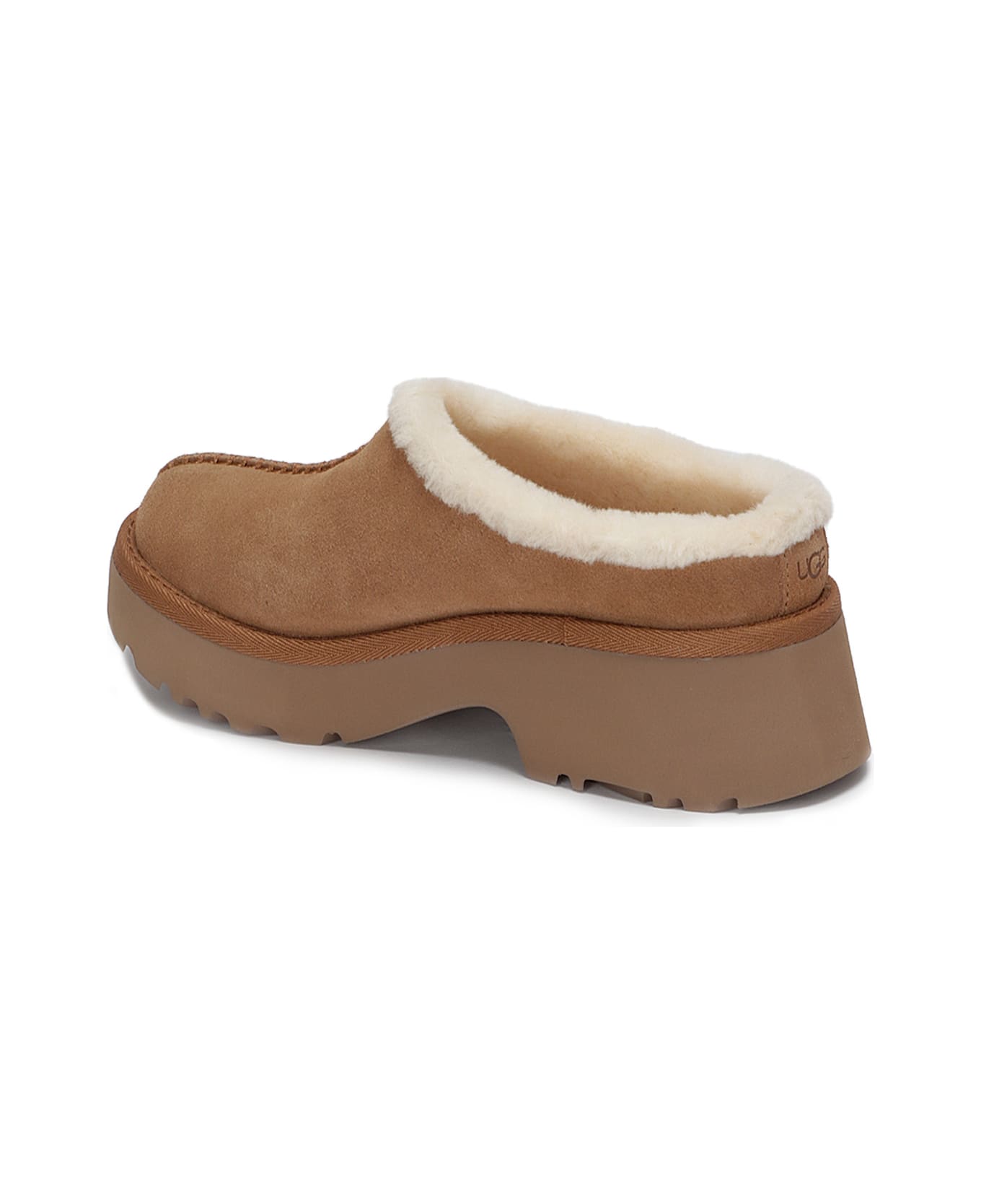 UGG W New Heights Cozy Clog - CHESTNUT