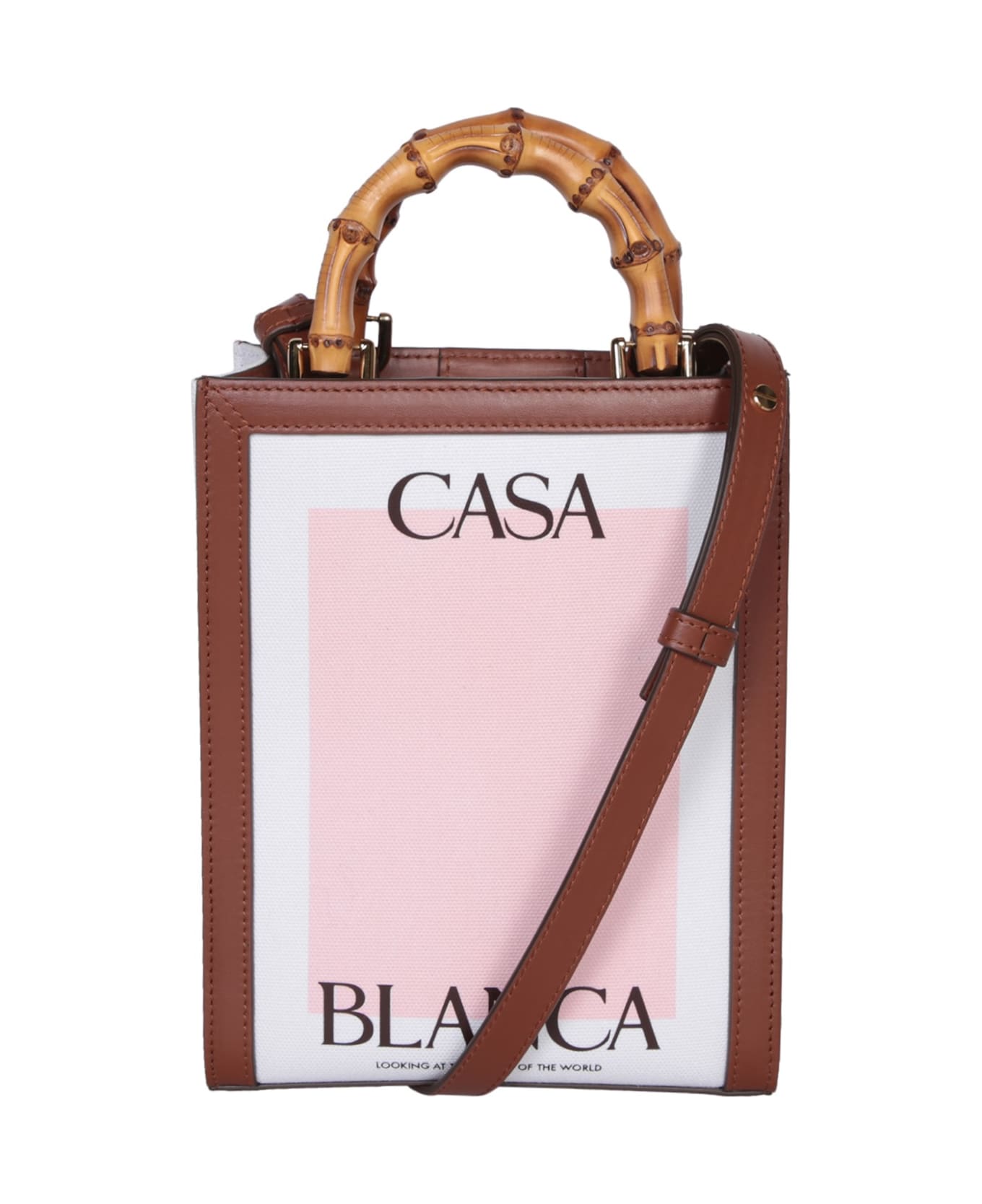 Casablanca 'mini Casa Canvas' Handbag - Multicolor