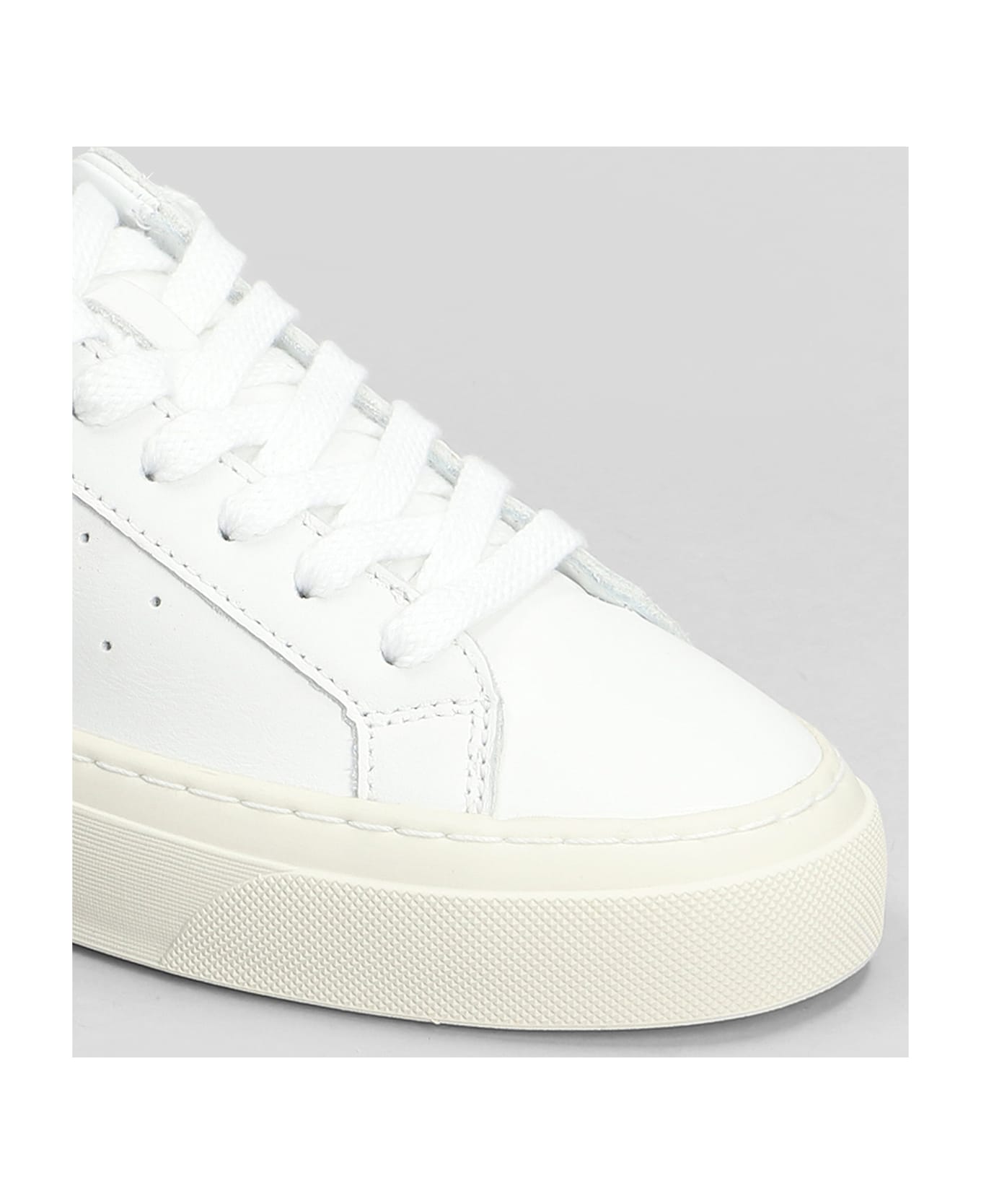 D.A.T.E. Sonica Sneakers In White Leather - white