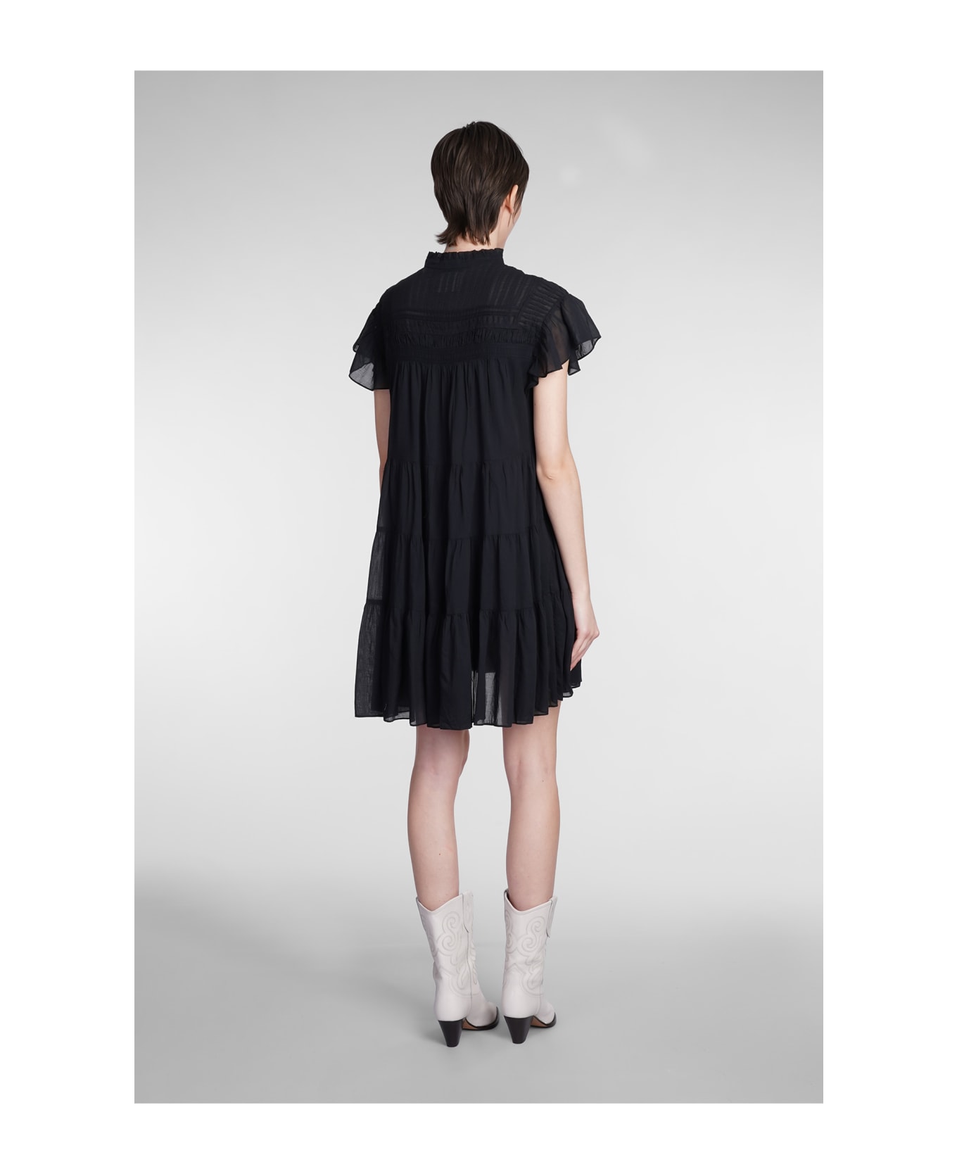 Marant Étoile Lanikaye Dress In Black Cotton | italist