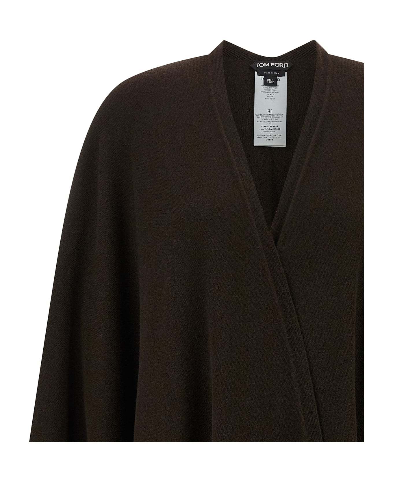 Tom Ford Cashmere Poncho - Brown