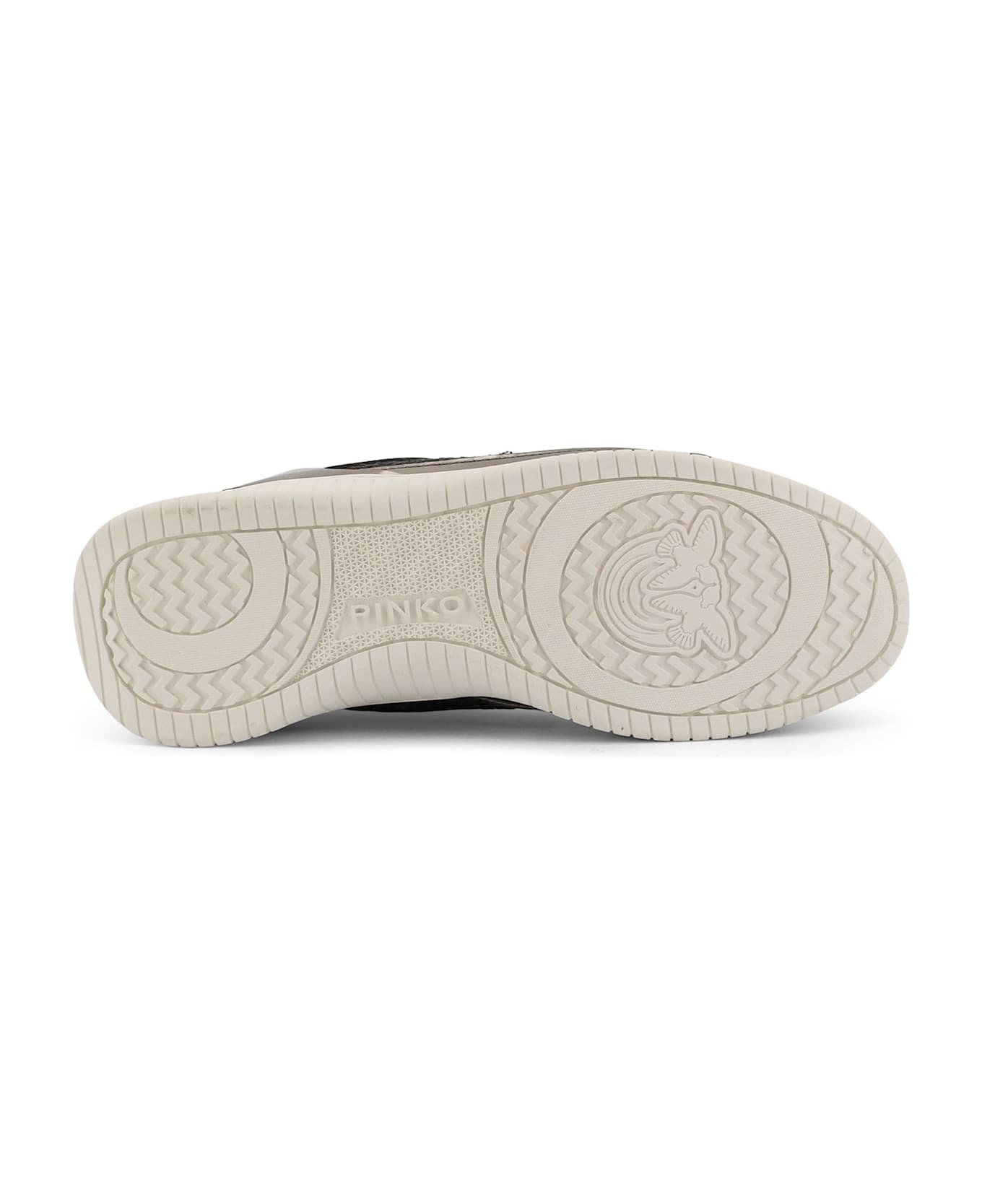 Pinko Reby 10 Mirror Fabric Sneakers With Sequins - Grey