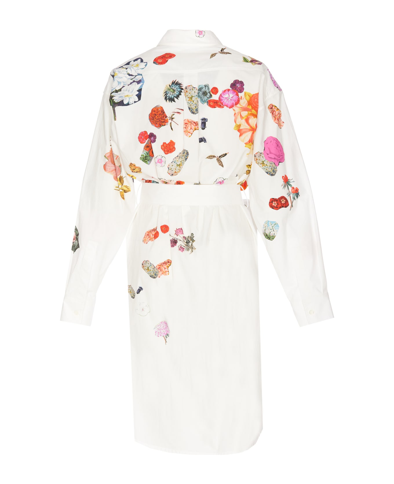 Marni Floral Print Dress - White