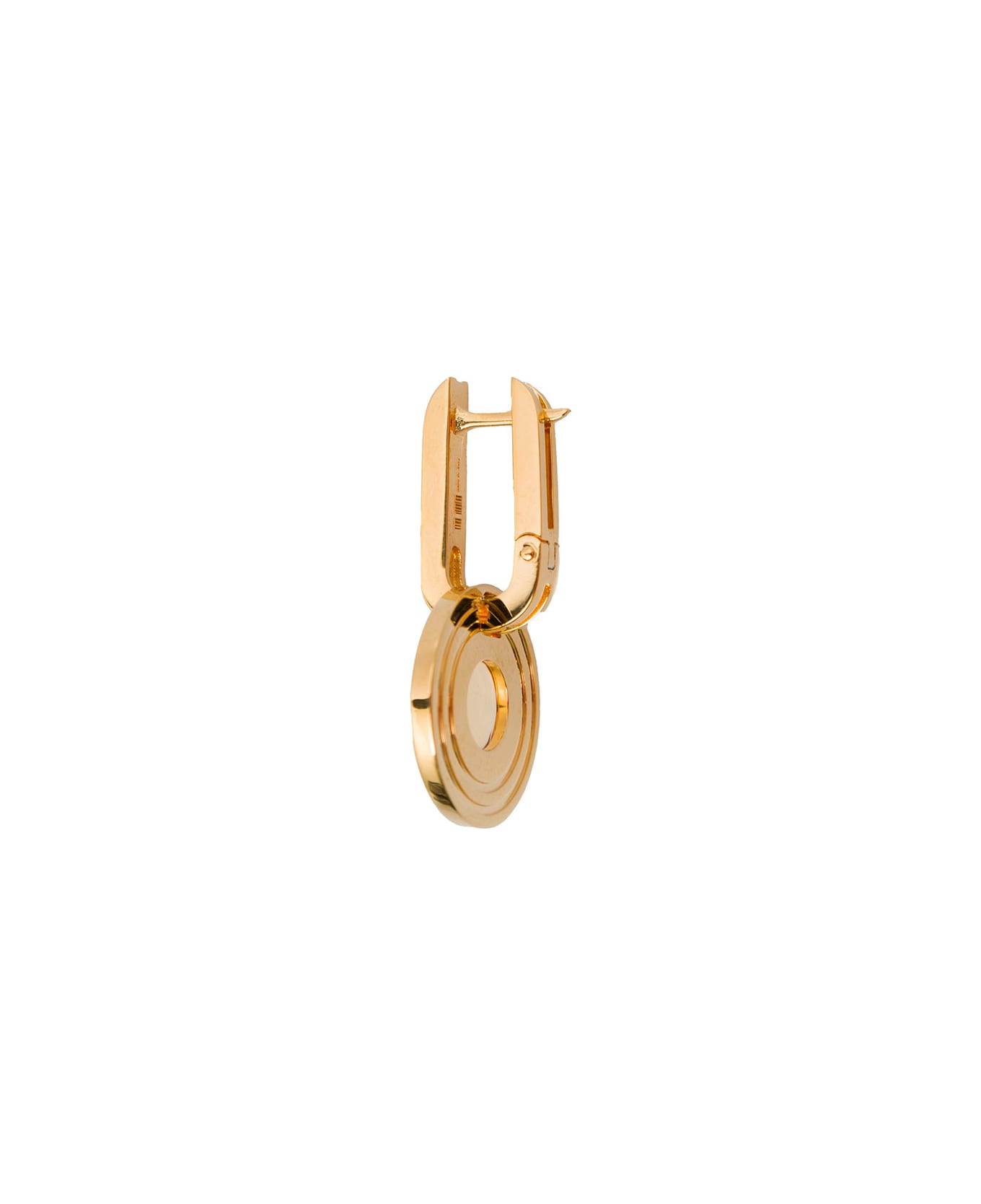 Leda Madera Sophia Gold Plated Brass Earrings With Stone Leda Madera Woman - Metallic