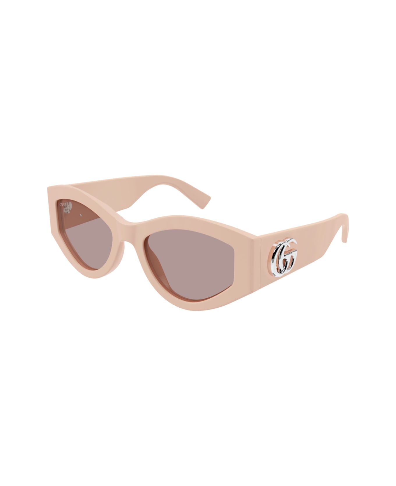 Gucci Eyewear Gucci Gg1951s Linea Emblem 005 Pink Brown Sunglasses - Rosa