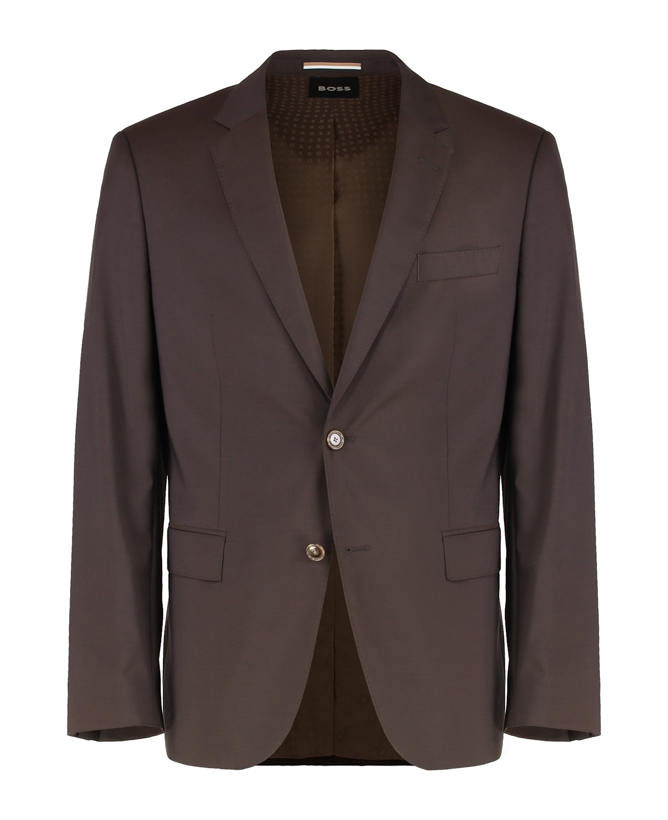 Hugo Boss Virgin Wool Two-pieces Suit - brown