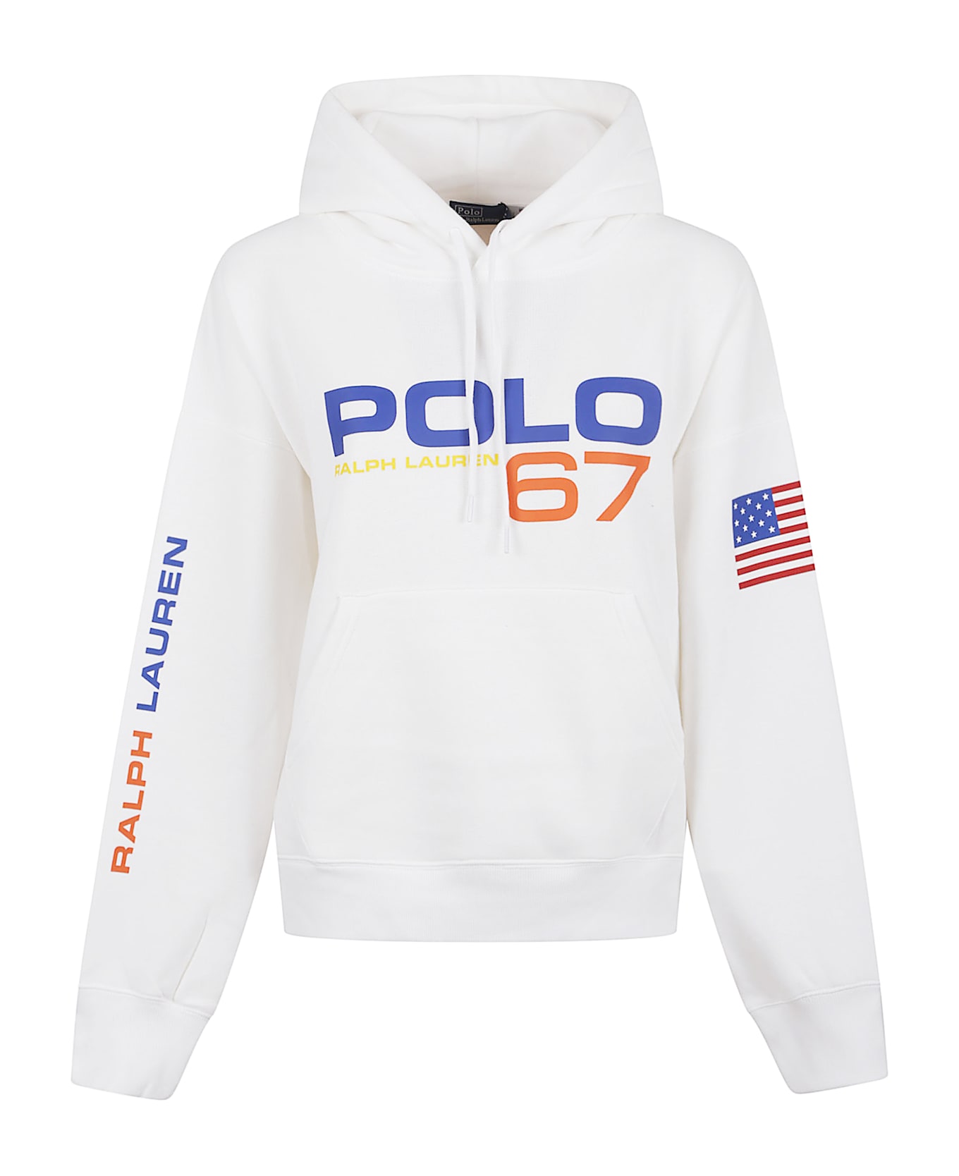 Polo Ralph Lauren Sport Rl Hd-long Sleeve-sweatshirt - White