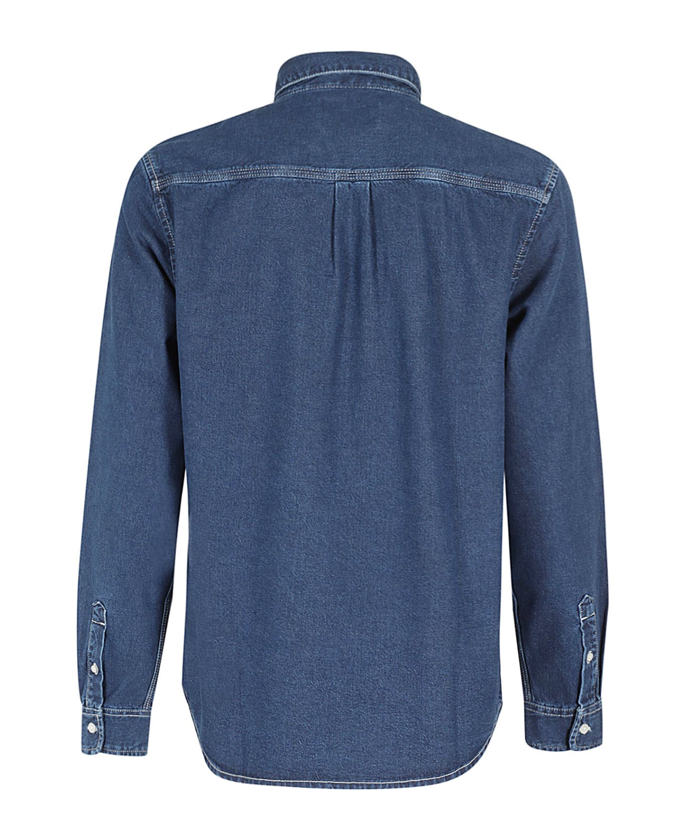 Carhartt 'l/s Weldon' Shirt - Blue Stone Washed シャツ