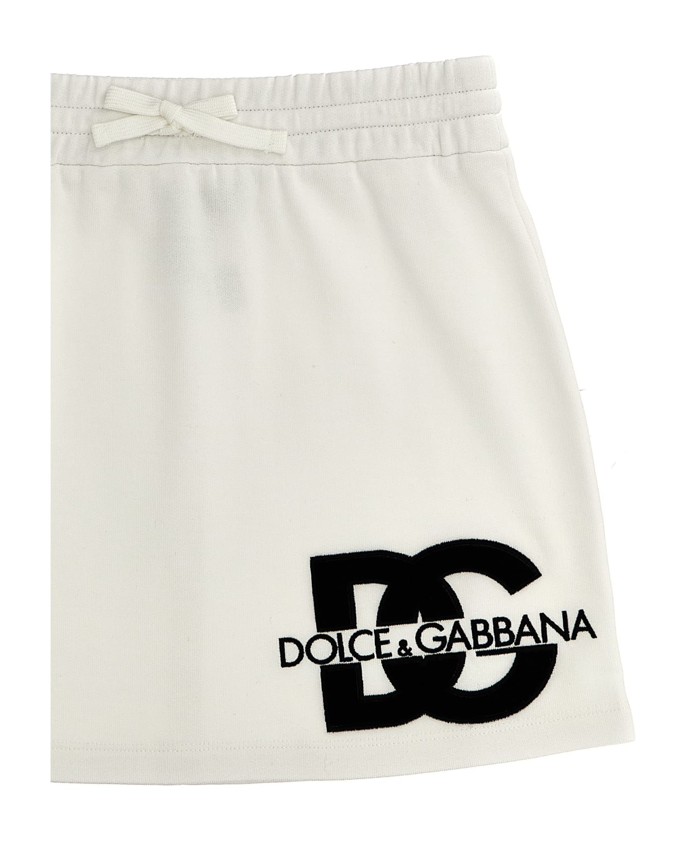 Dolce & Gabbana Mini Skirt - White/Black ボトムス