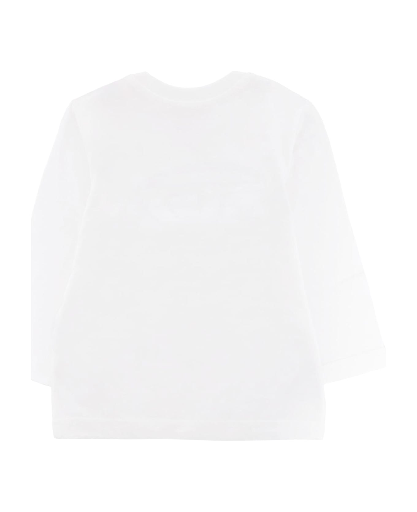 Diesel White T-shirt For Baby Girl With Logo - White