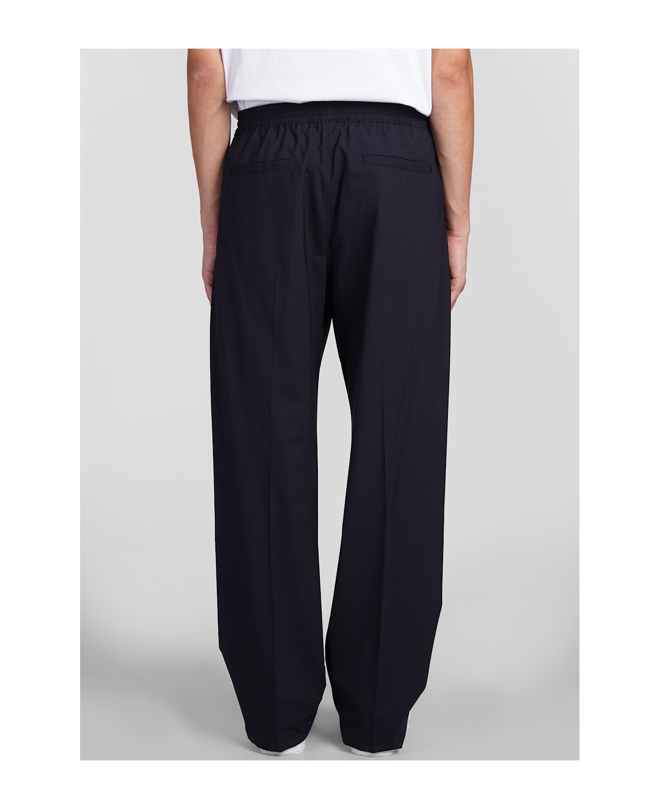 パンツ GIVENCHY BLUE WOOL PALAZZO PANT Cocoon pants in washed denim in - medium blue | Givenchy US