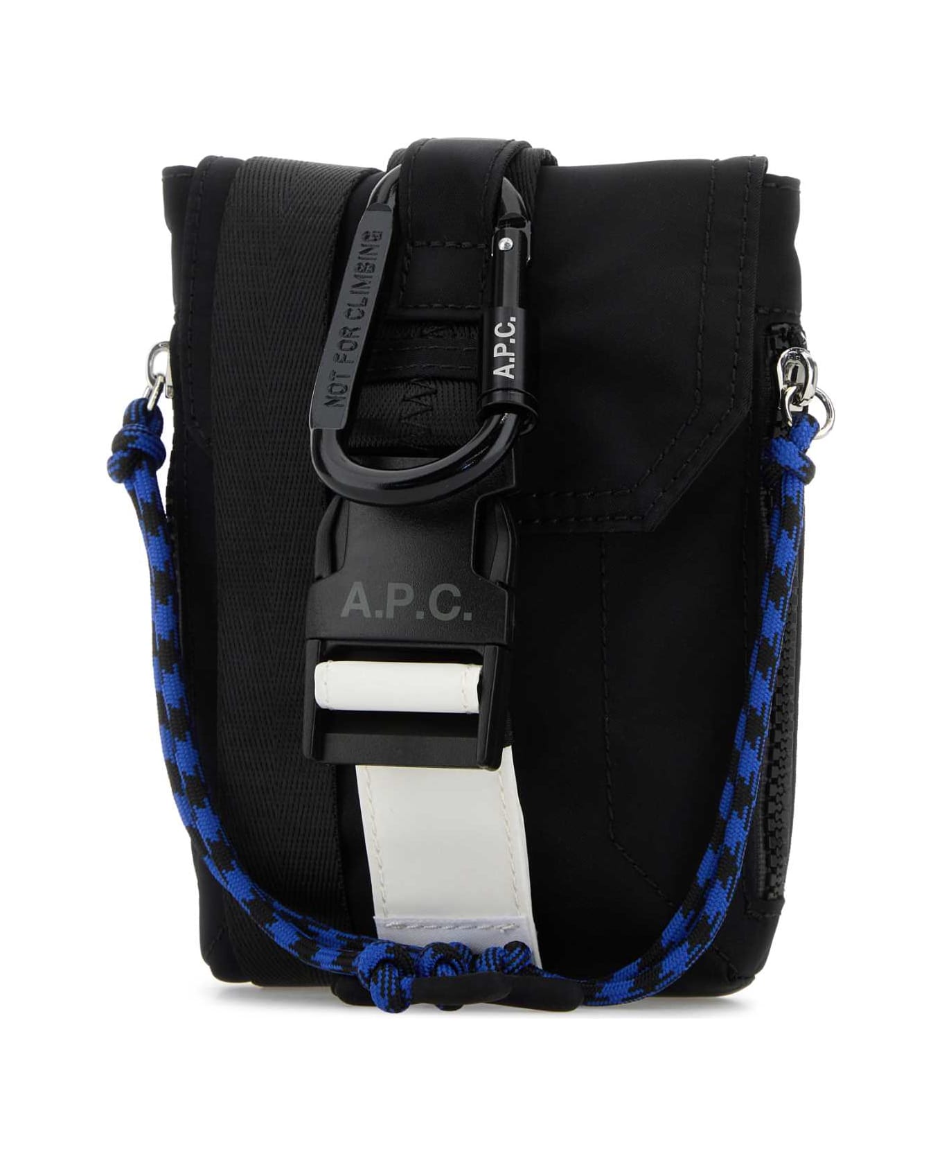 A.P.C. Black Fabric Trek Crossbody Bag - Black