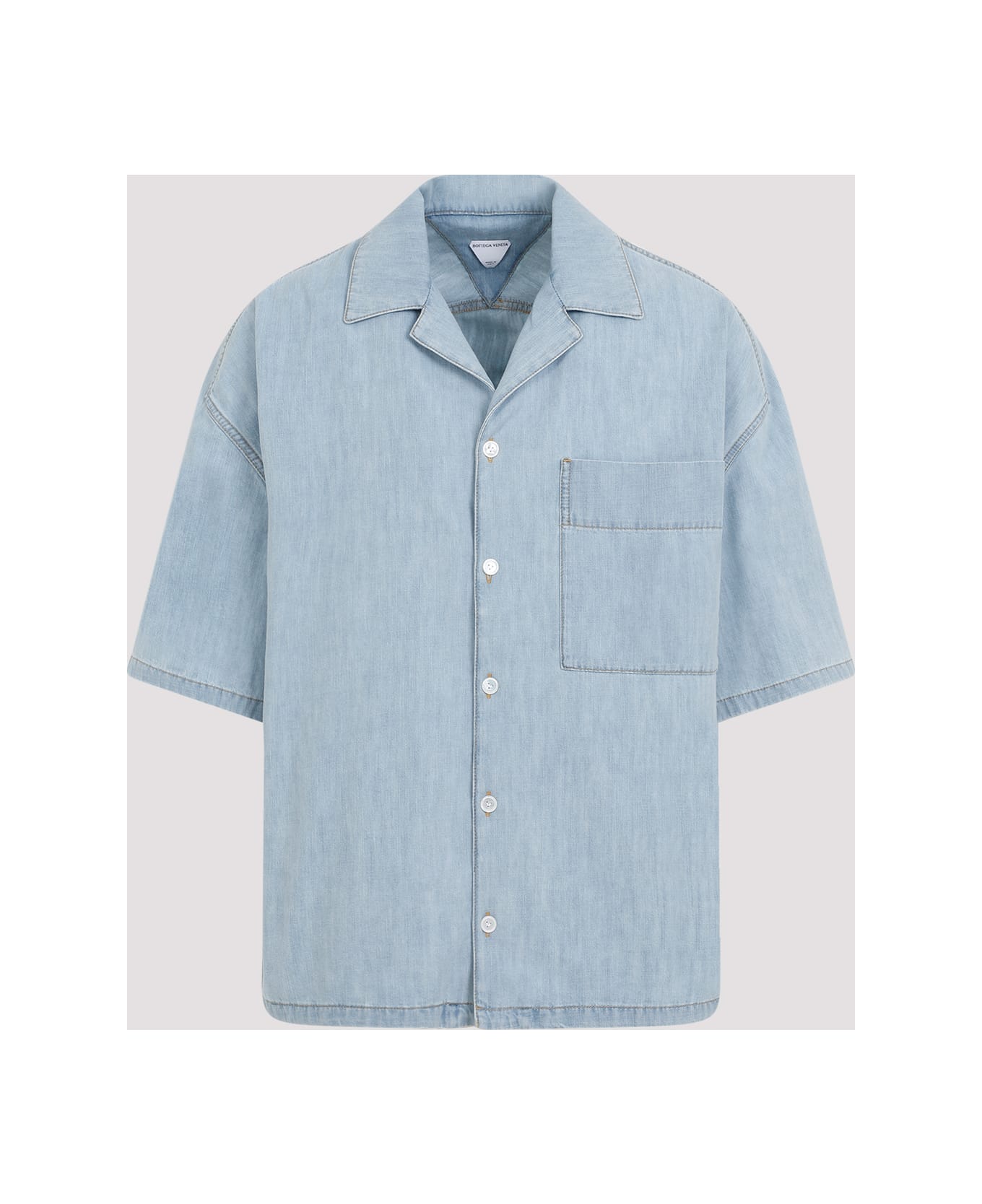 Bottega Veneta Chambray Shirt - Light Bleach