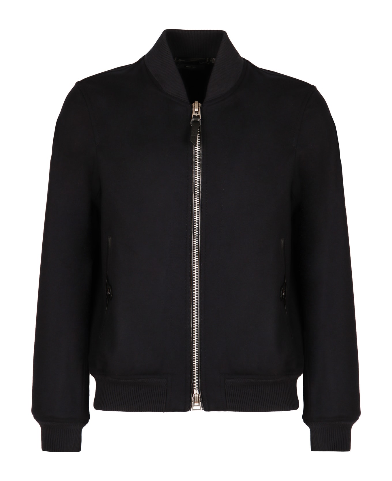 Tom Ford Wool Bomber Jacket - blue