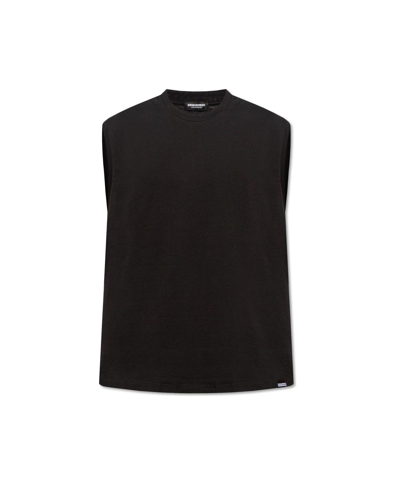 Dsquared2 Crewneck Sleeveless T-shirt - BLACK