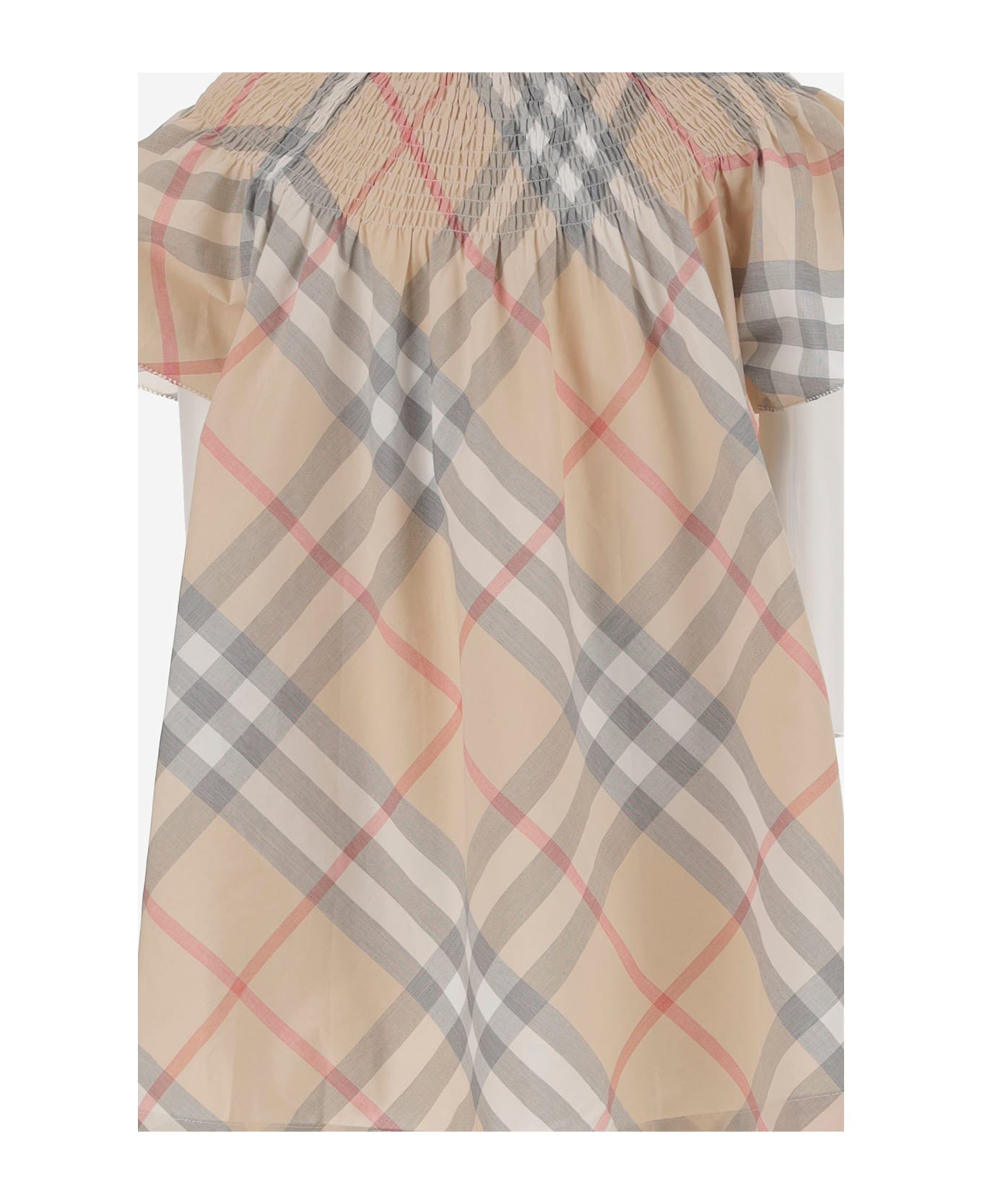 Burberry Cotton Check Dress - Red