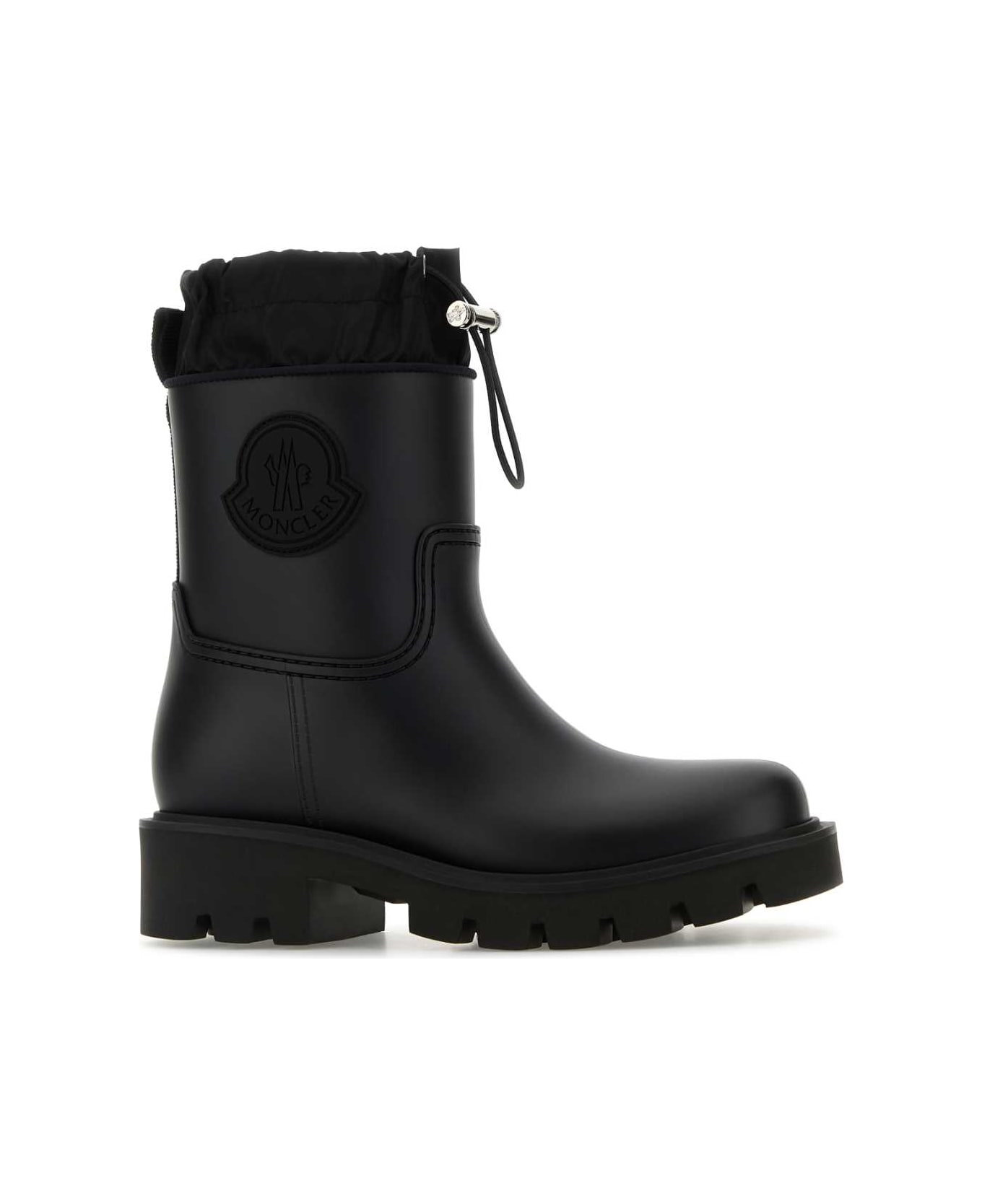 Moncler Black Rubber Kickstream Ankle Boots - 999